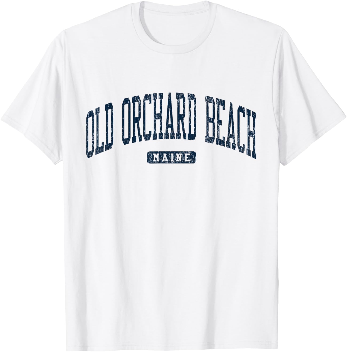 Old Orchard Beach Maine College Style Blue T-Shirt for Casual Wear - 13