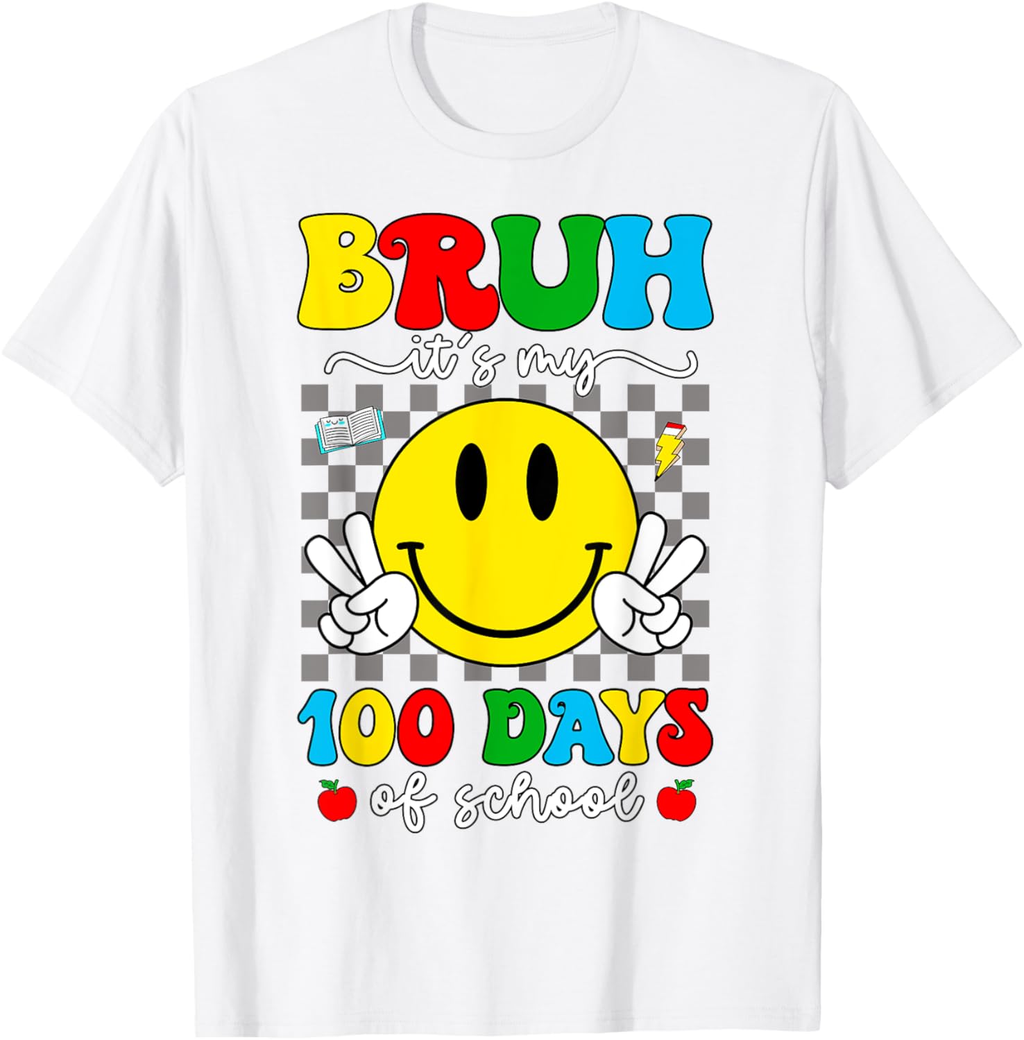100 Days of School T-Shirt for Kids - Bruh It's My 100 Days Smarter! - 20