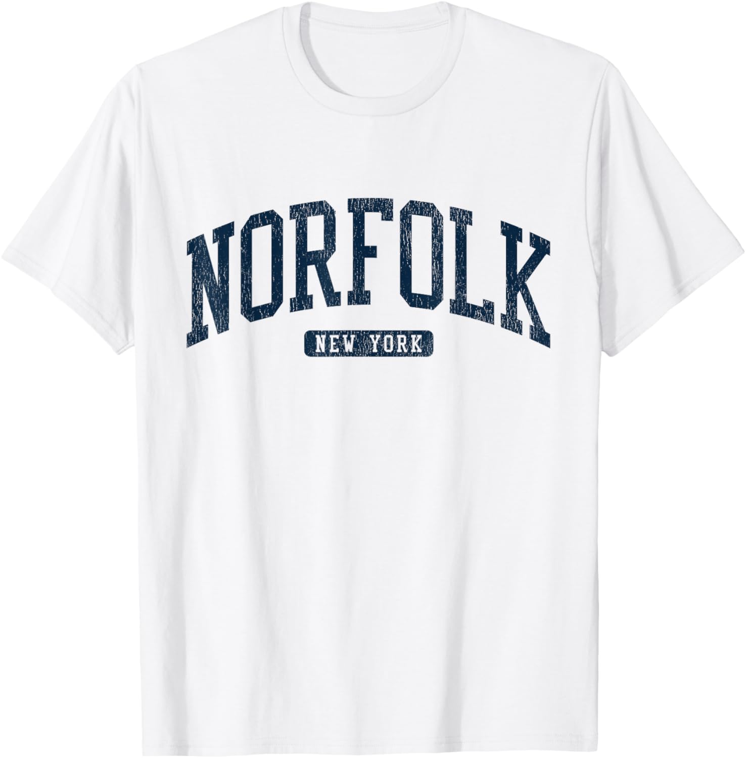 Norfolk NY College University Blue T-Shirt for Stylish Student Wear - 2