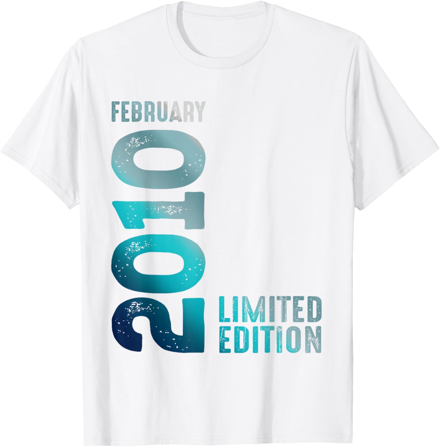 February 2010 Limited Edition Birthday T-Shirt for Unique Celebrations - 19