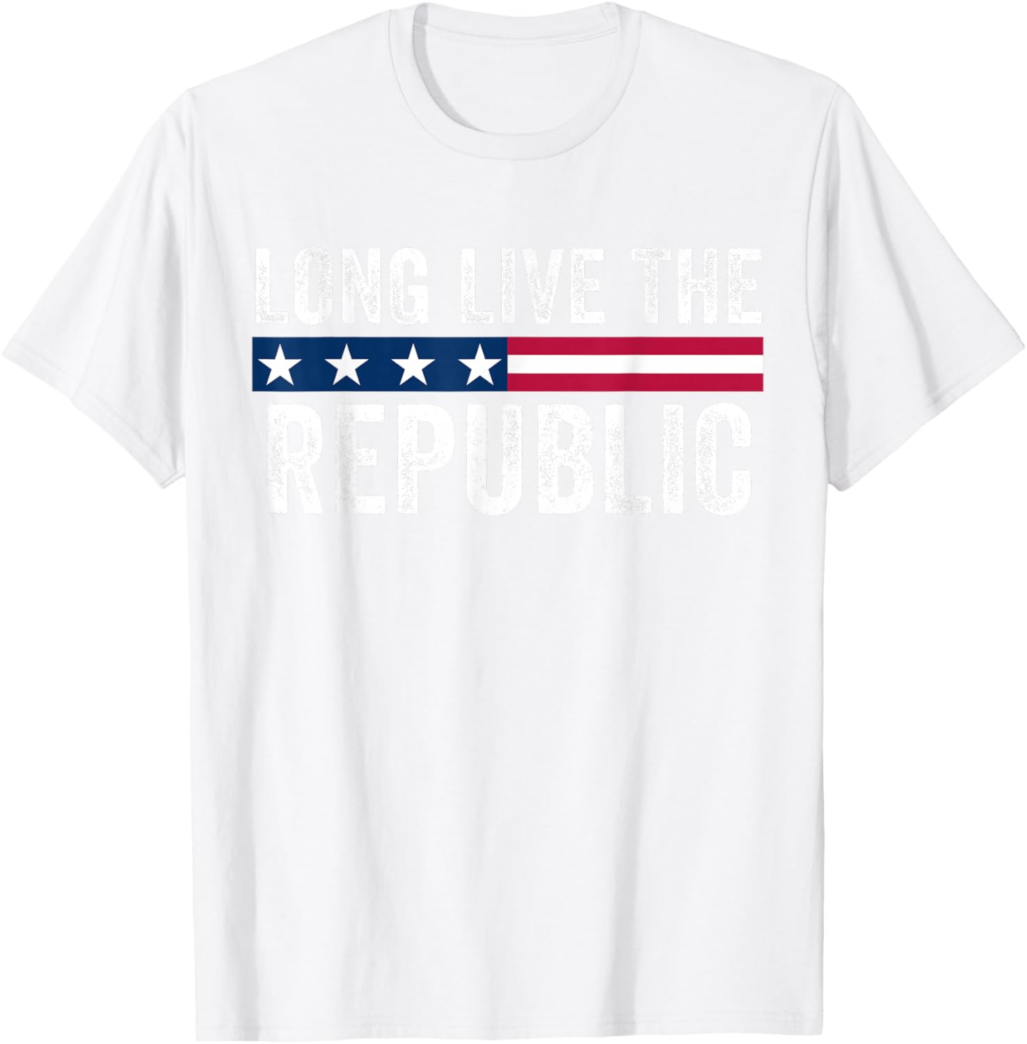 Long Live the Republic American Flag T-Shirt for Patriotic Style - 1