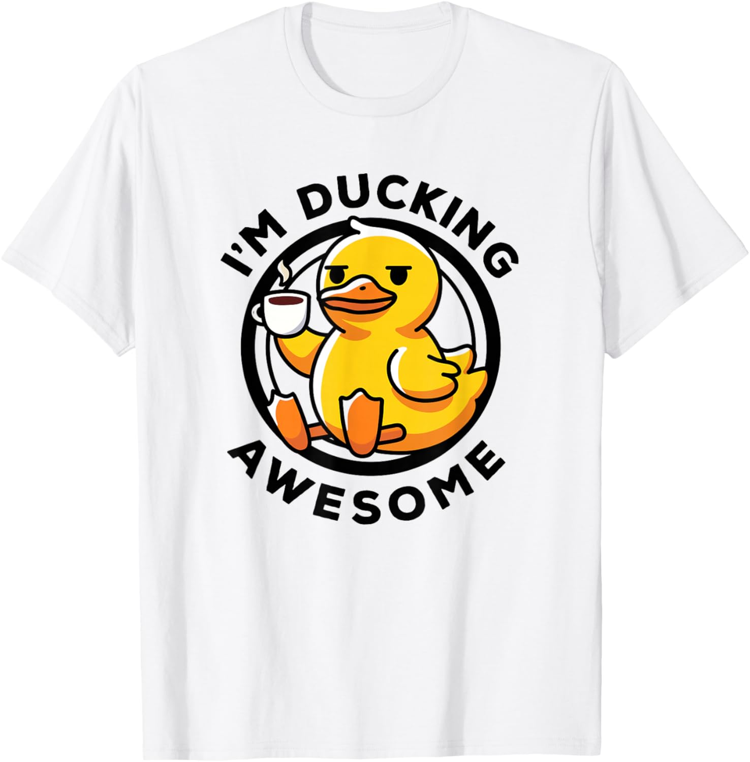Funny Duck Lovers T-Shirt I'm Ducking Awesome Cute Rubber Duck Shirt - 6