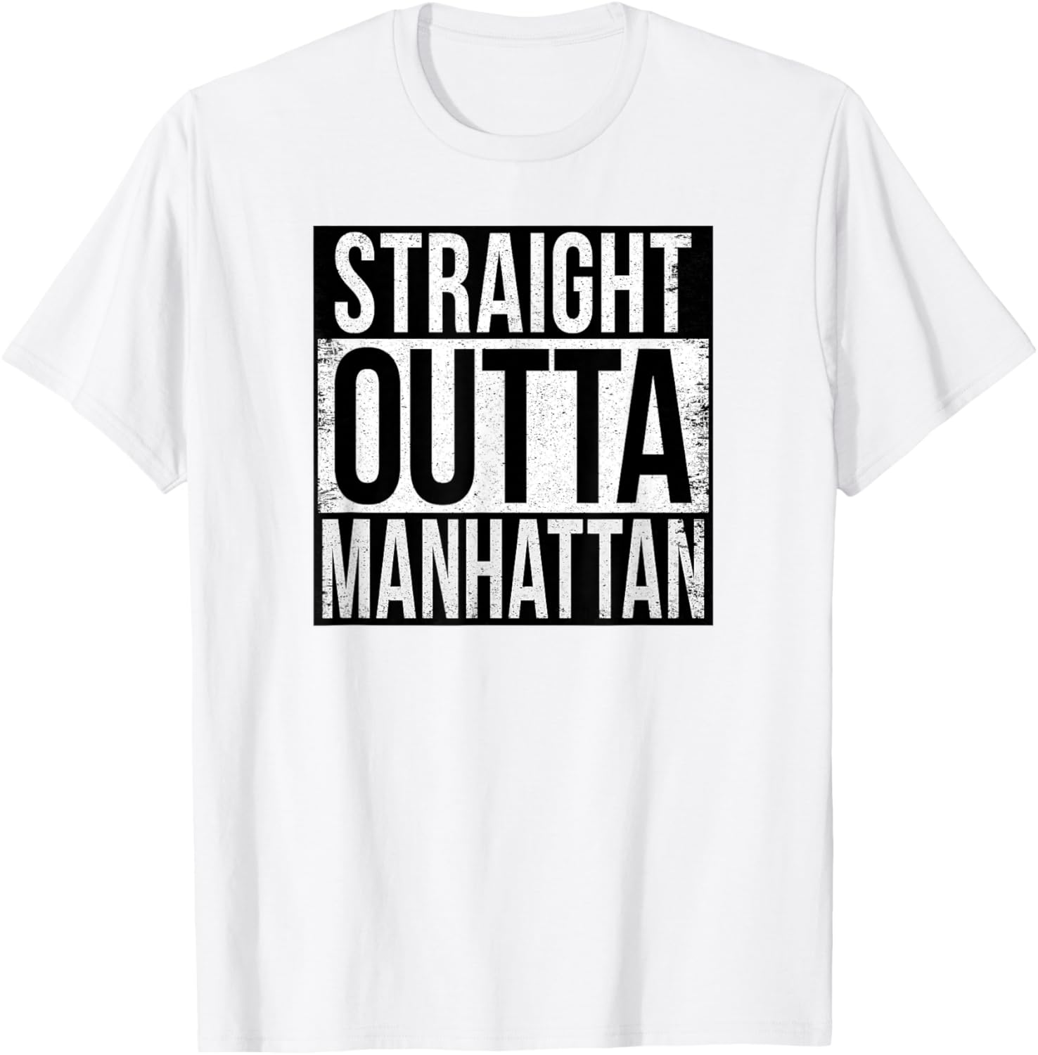 Straight Outta Manhattan T-Shirt for Fun Fashion and City Vibes - 3