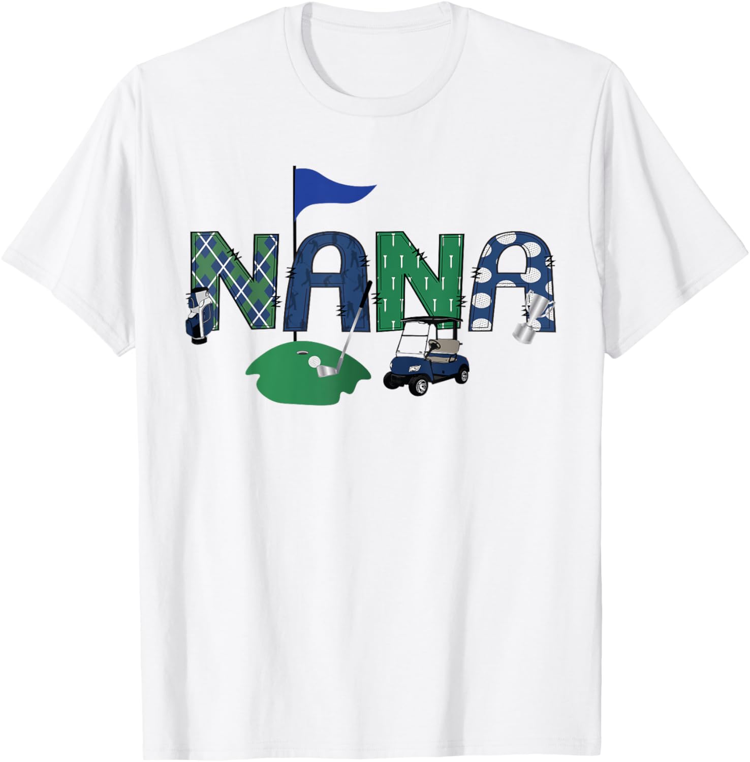 Adorable Golf Nana Hole In One First Birthday Party T-Shirt for Kids - 2