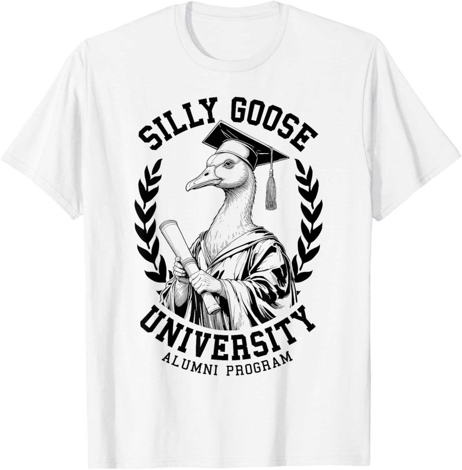 Silly Goose University Funny Alumni Varsity T-Shirt for Graduates - 22