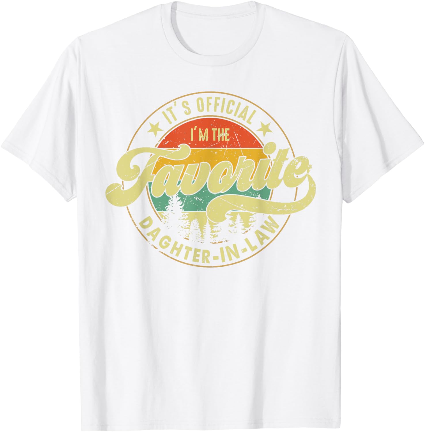 Favorite Daughter-in-Law Family Crew T-Shirt Fun Gift for Moms and Daughters - 15