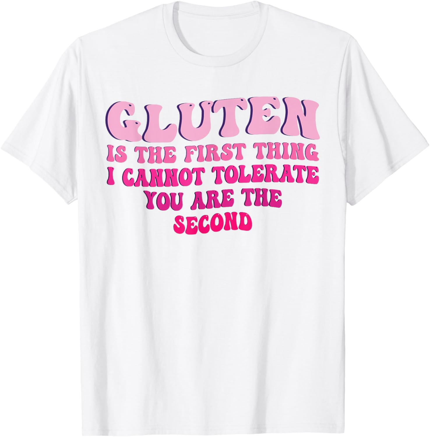 Funny Gluten Intolerance T-Shirt for Sarcastic Food Lovers - 15