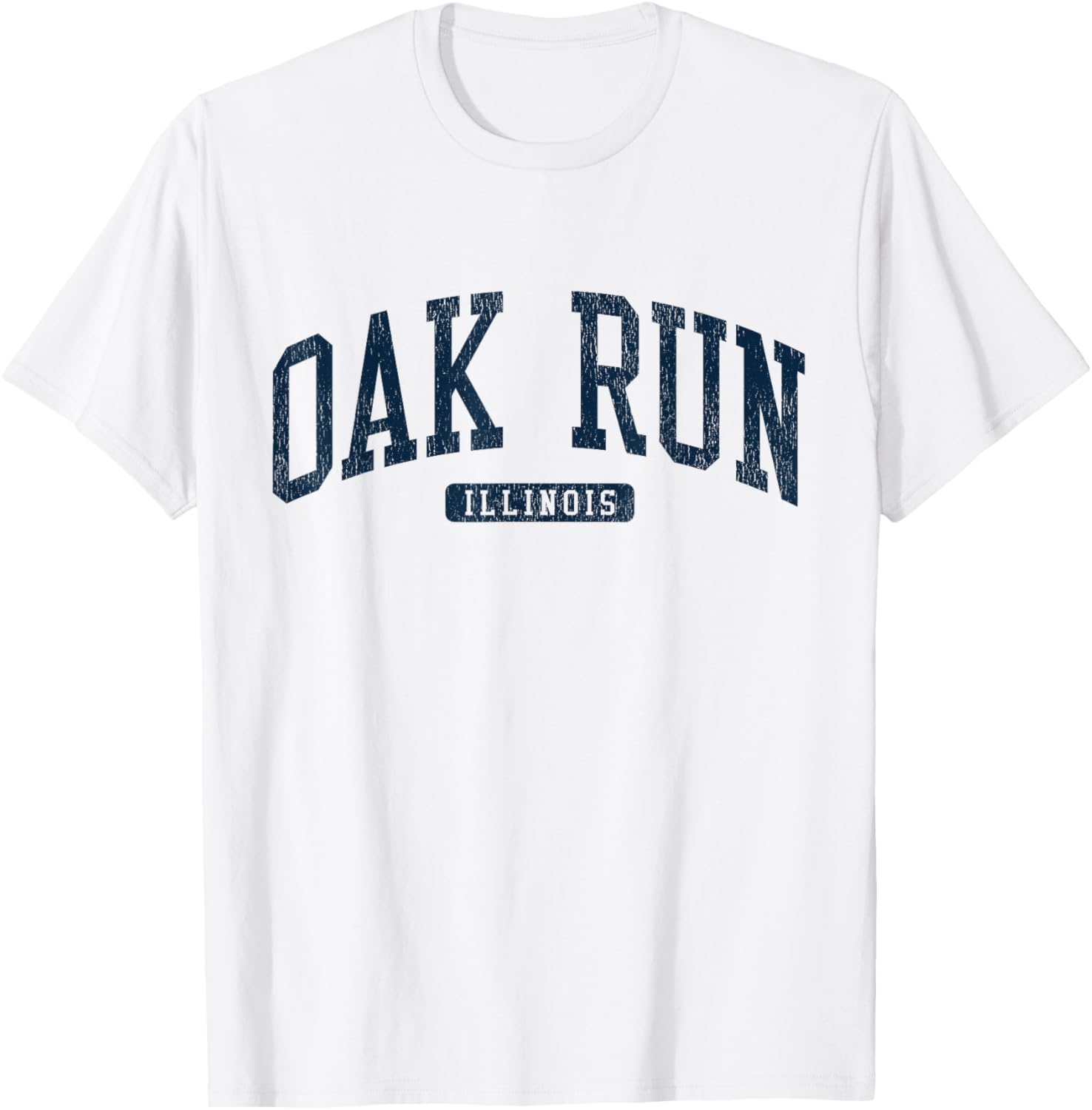 Oak Run Illinois College University Blue T-Shirt for Students and Fans - 4