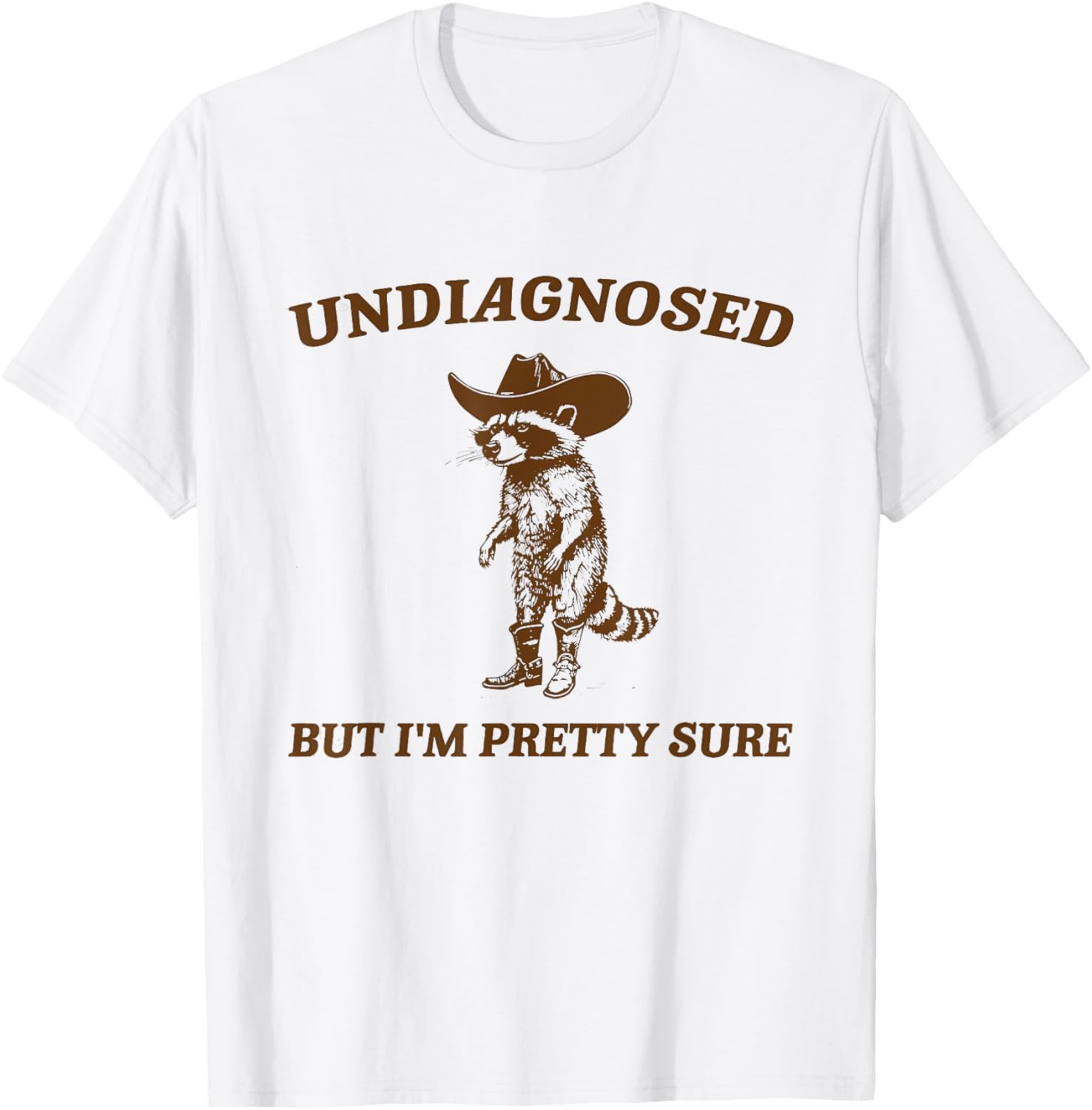 Retro Cowboy Raccoon Meme T-Shirt for Fun Fashion Lovers - 17