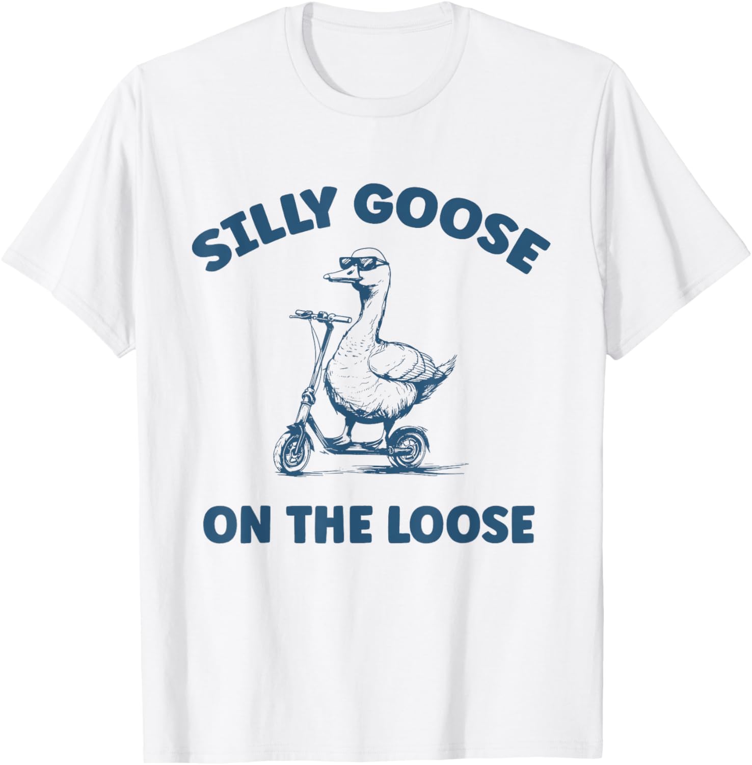 Funny Silly Goose On The Loose Kids T-Shirt for Boys and Girls - 3