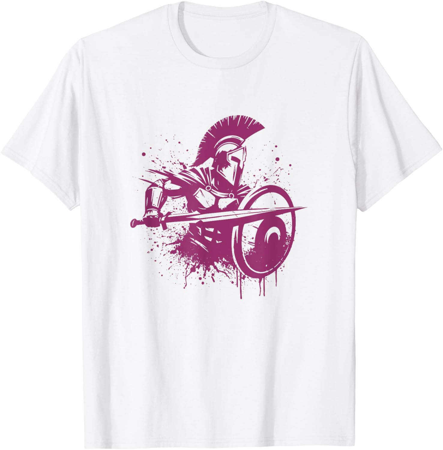 Warrior Spirit Snirt Sparta T-Shirt Hoodie with Knight Motif Design - 9