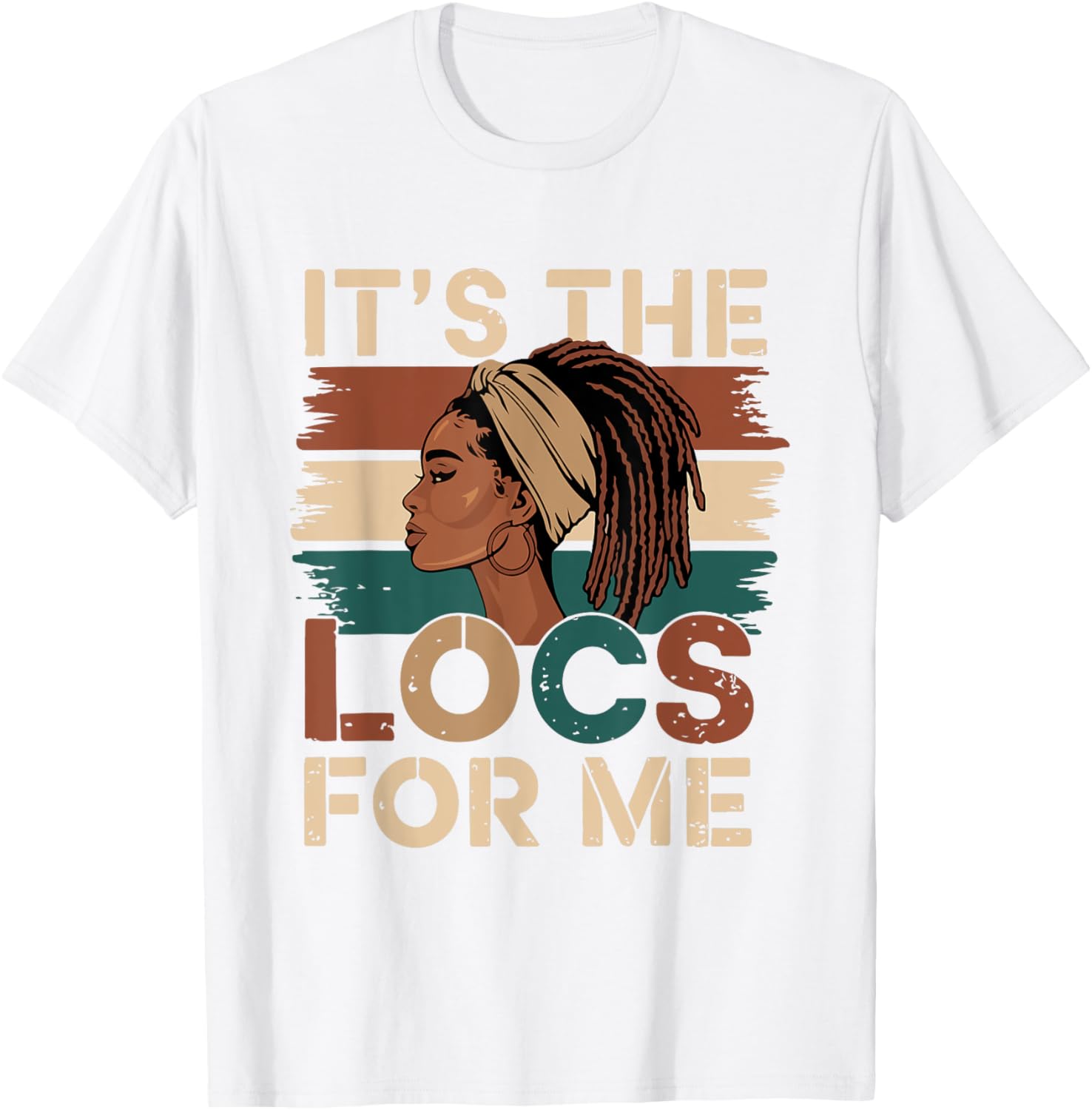 Stylish It's the Locs For Me Dreadlocks T-Shirt for Black Women - 6