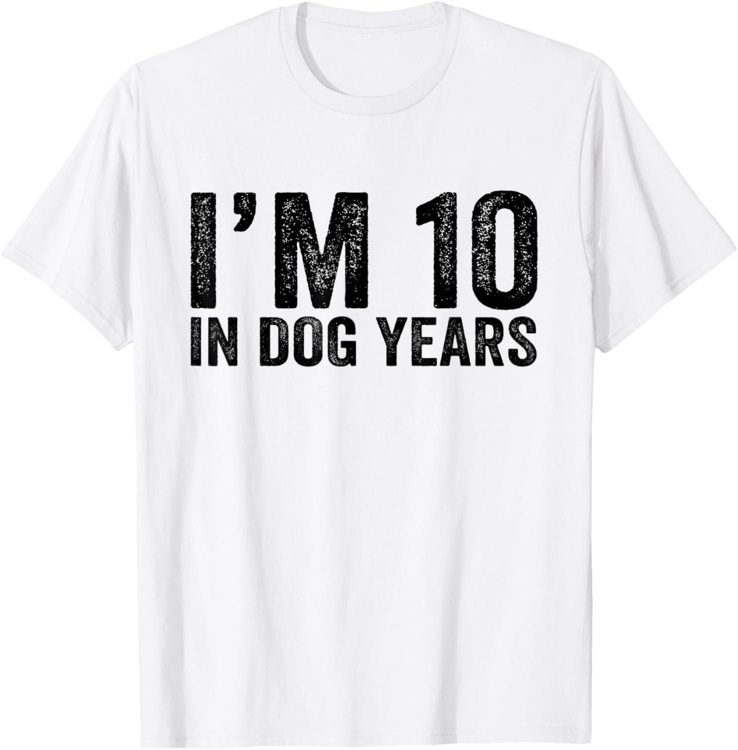 Funny 70th Birthday I'm 10 In Dog Years T-Shirt for Dog Lovers - 5
