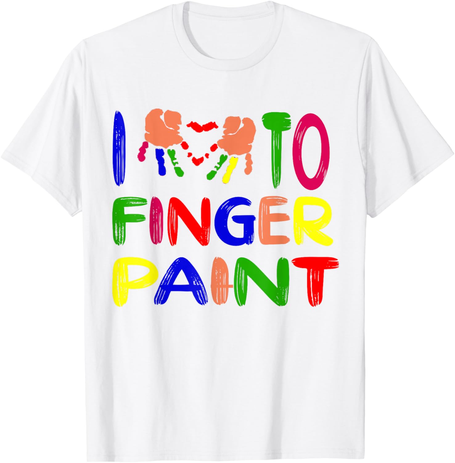 Cute Couple Valentine T-Shirt I Heart Love to Finger Paint Gift - 15