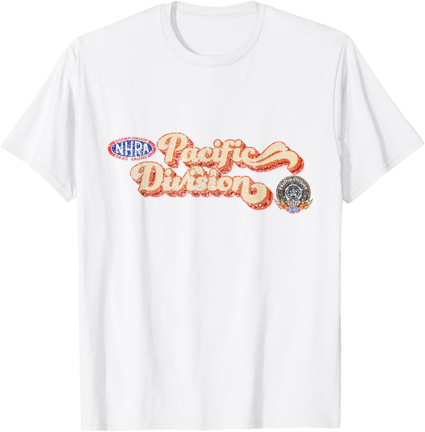 NHRA Pacific Division Vintage T-Shirt for Racing Enthusiasts and Fans - 13