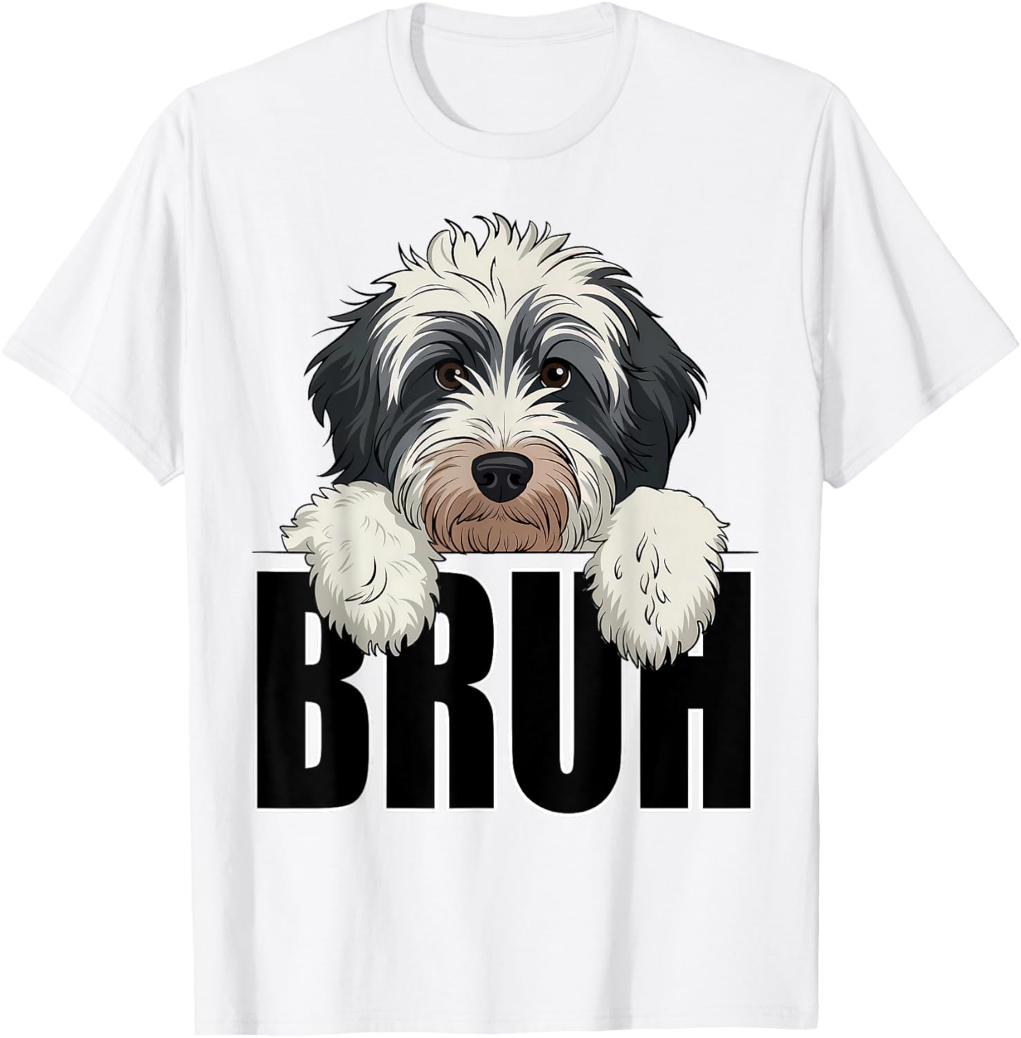 Funny Bruh Bernedoodle T-Shirt for Dog Lovers - Perfect for Boys and Kids - 27