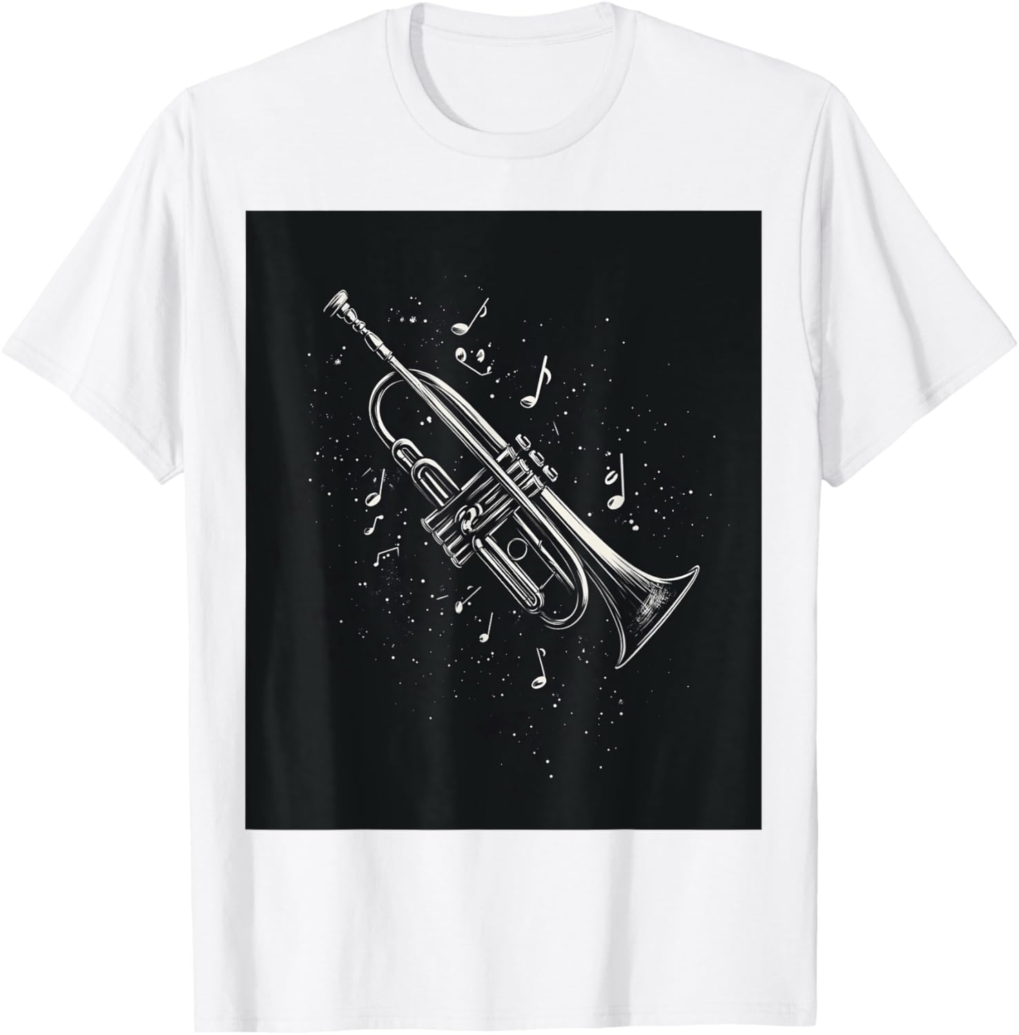 Jazz Enthusiast Trumpet Notes T-Shirt for Music Lovers and Musicians - 5