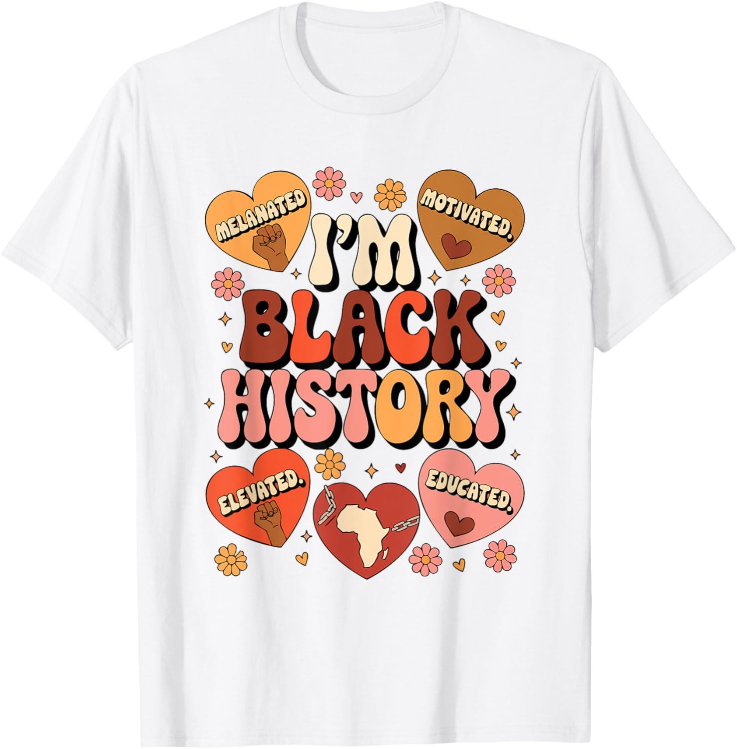 Black History Pride Afro Motivation T-Shirt for Empowered Style - 14