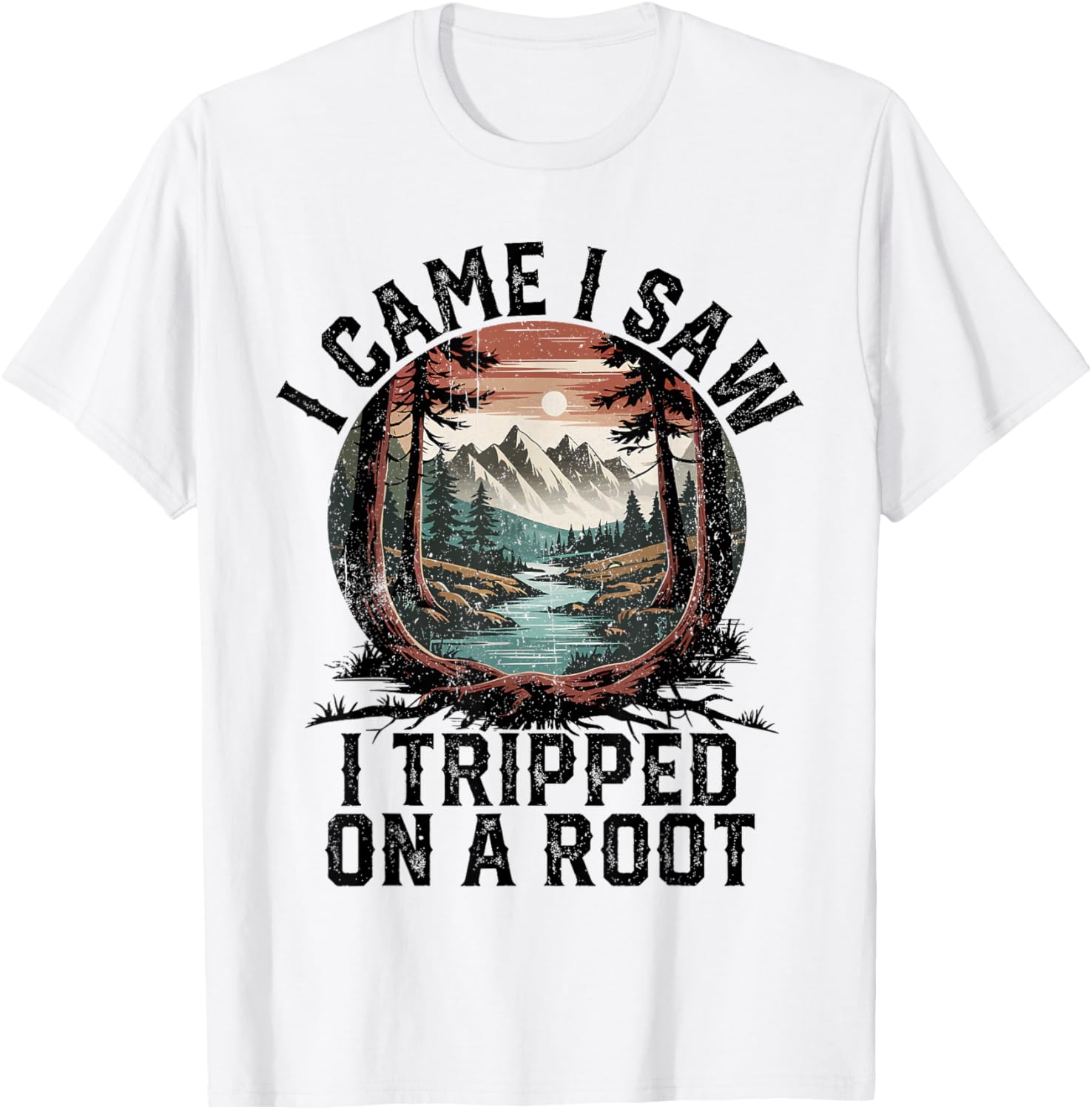 I Came I Saw I Tripped Hiking T-Shirt for Camping Adventure Lovers - 2