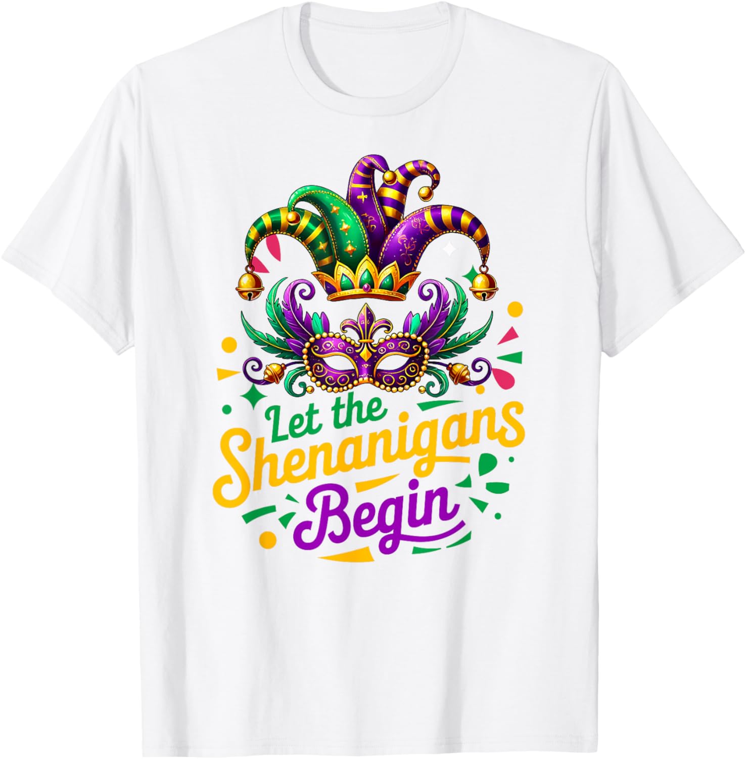 Mardi Gras Shenanigans T-Shirt for Men, Women, and Kids - 2
