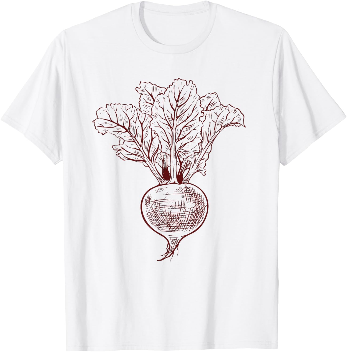 Vintage Beetroot Vegan T-Shirt for Vegetable Lovers and Retro Style Fans - 5