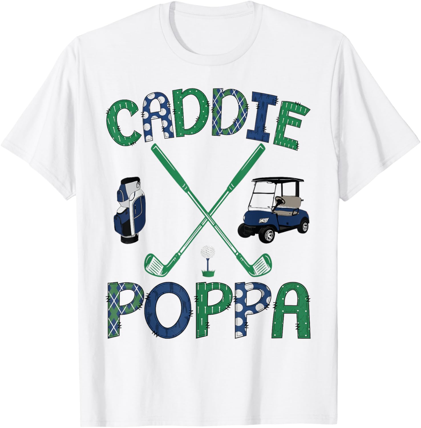 Caddie Poppa Golf Hole in One Birthday T-Shirt for Proud Dads - 3
