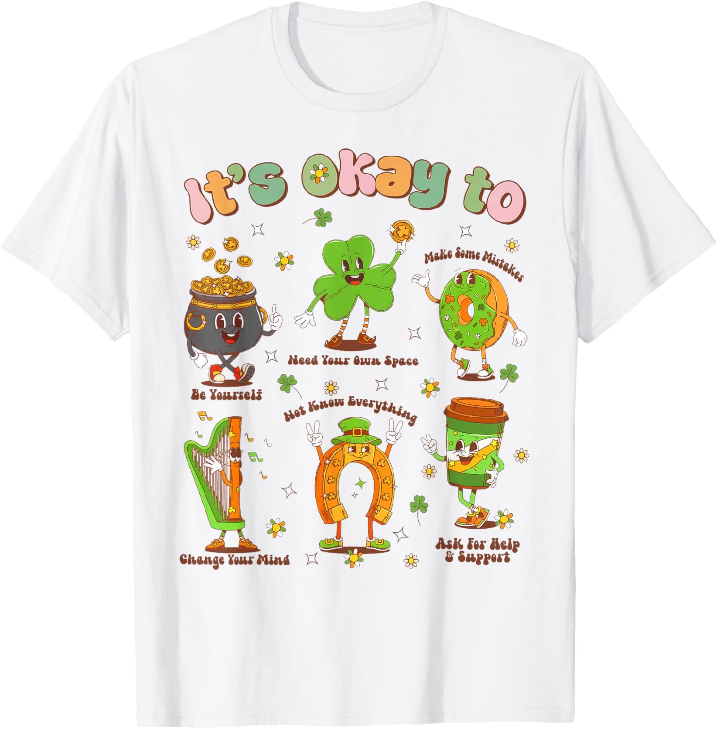 St Patrick's Day School Counselor Shamrock T-Shirt for Festive Fun - 1