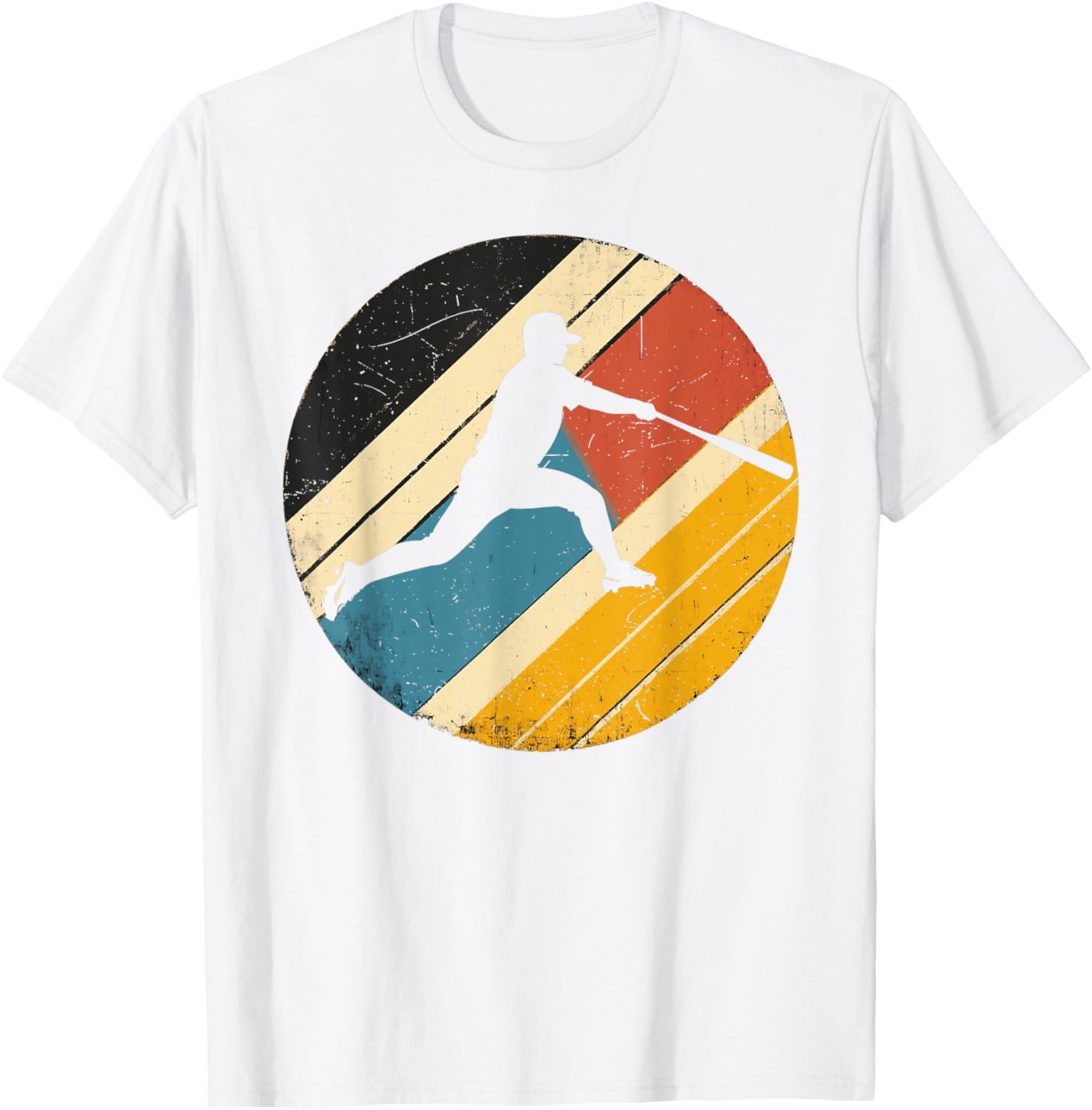 Retro Vintage Baseball Player T-Shirt for Men, Women, and Kids - 16