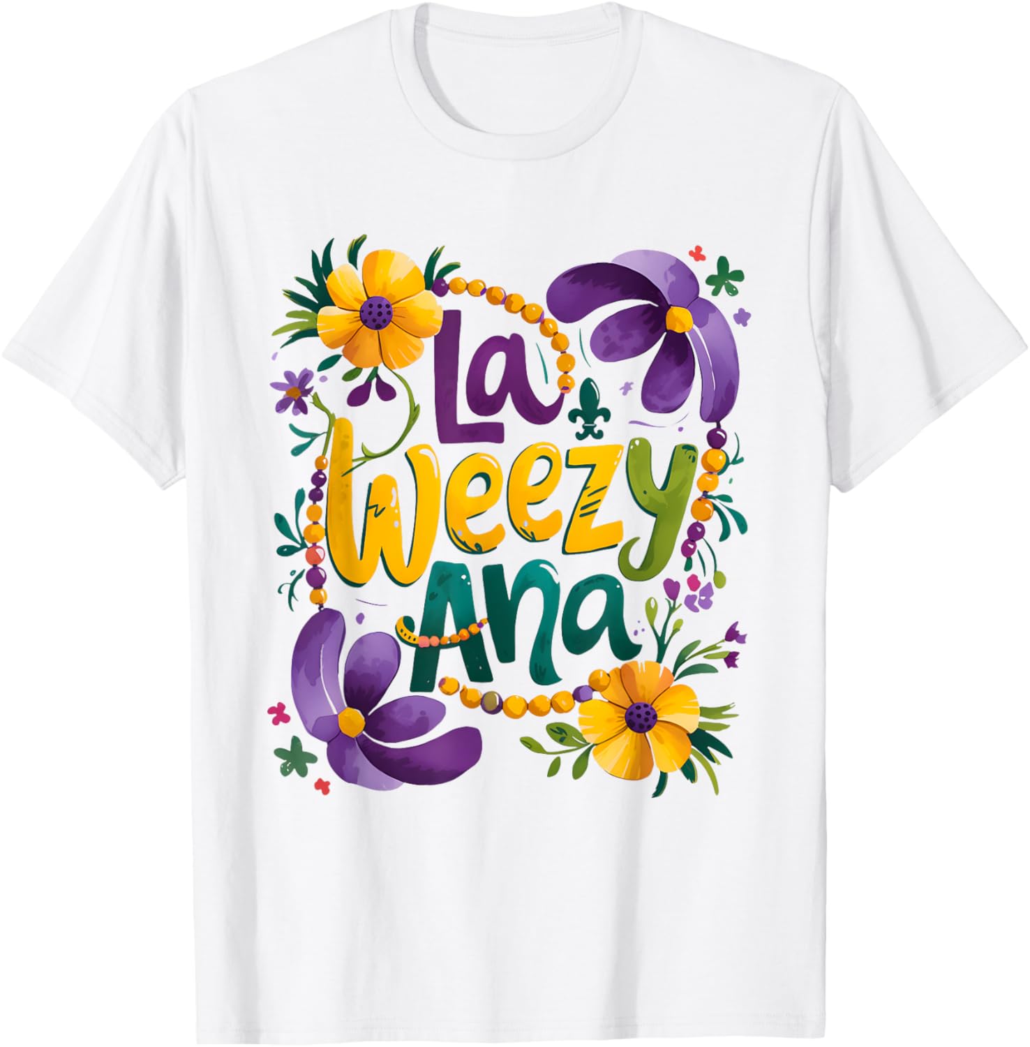 La Weezy Ana Mardi Gras Costume T-Shirt for New Orleans Celebration - 4