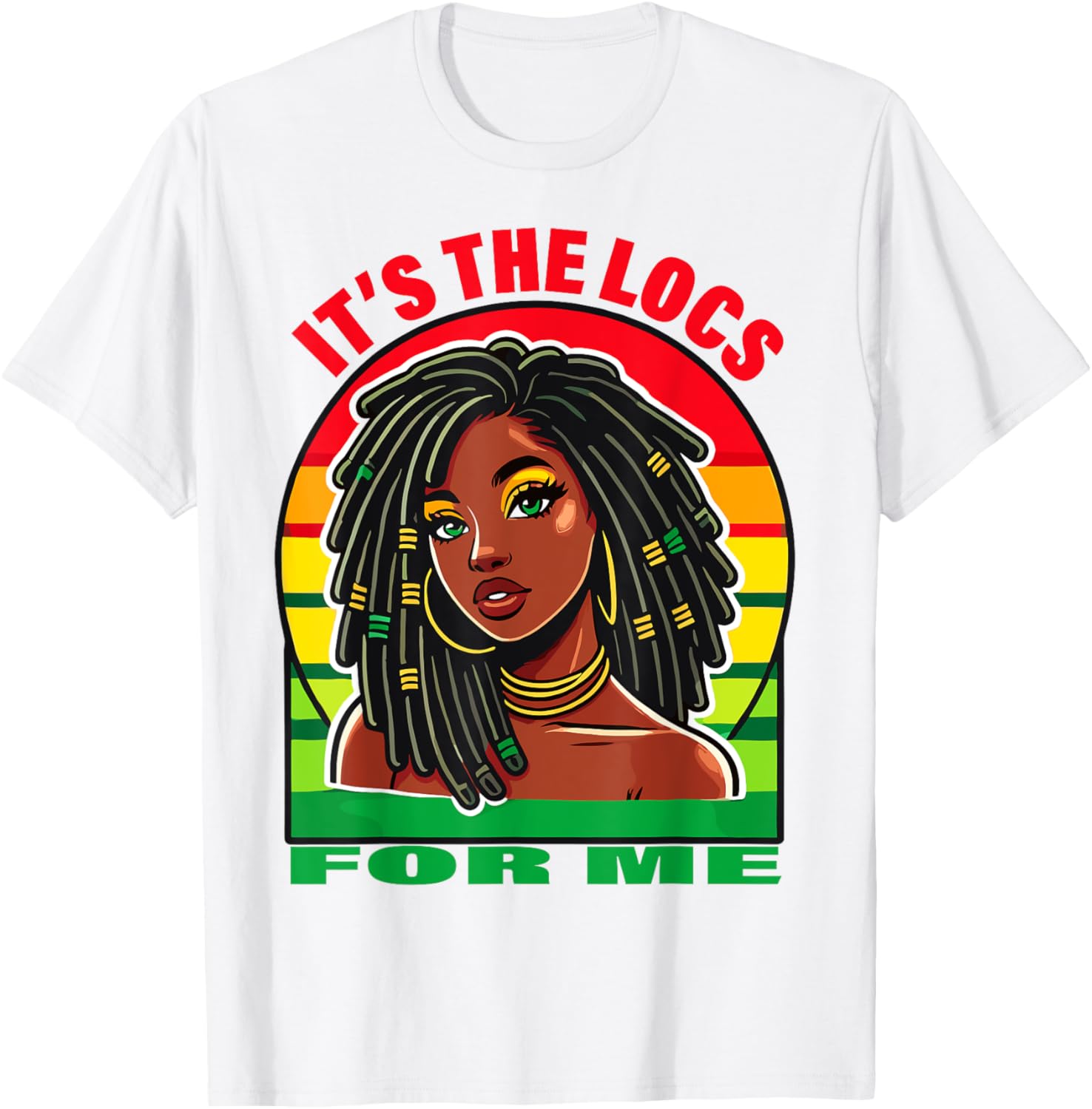 Stylish Dreadlocks Hair Design T-Shirt for Black Women – It's the Locs for Me - 19