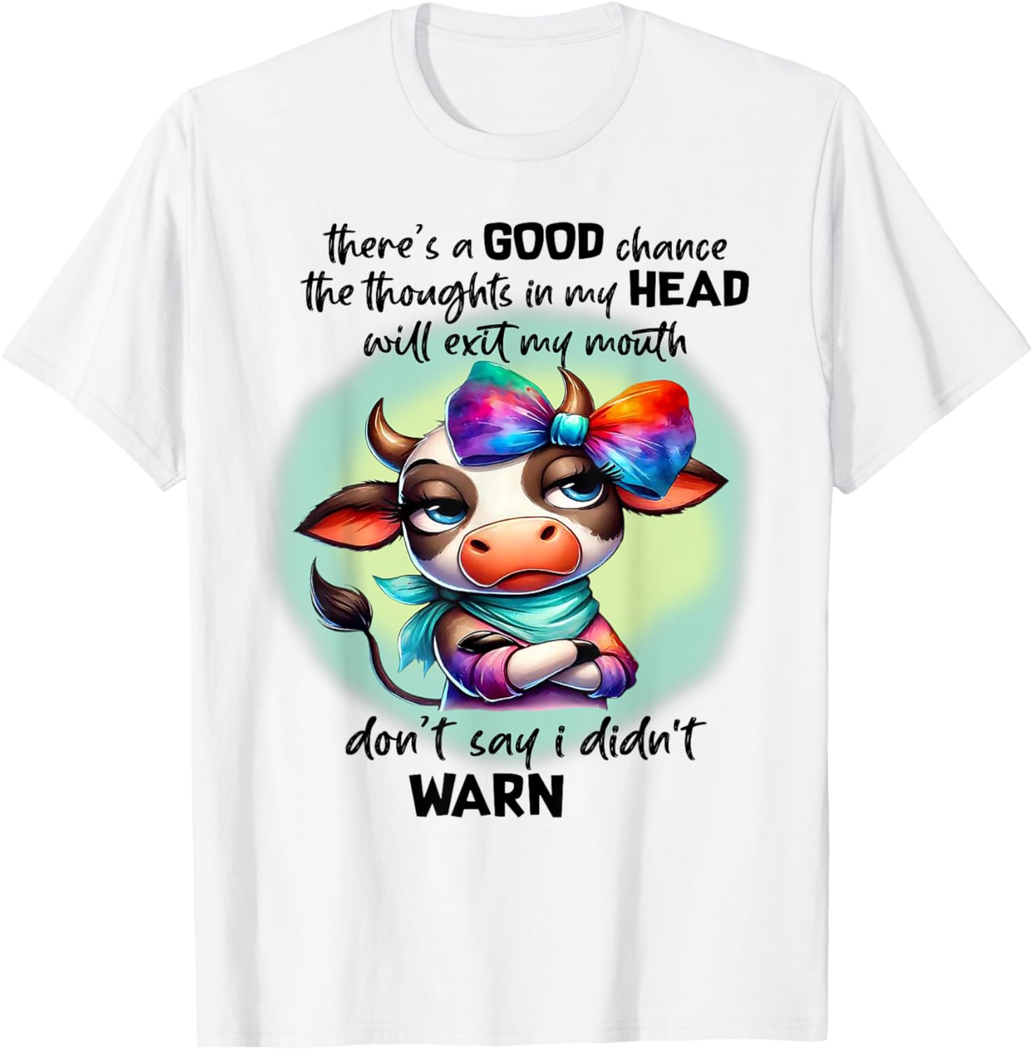 Funny Thoughts Exit Mouth T-Shirt for Casual Wear and Gifts - 4