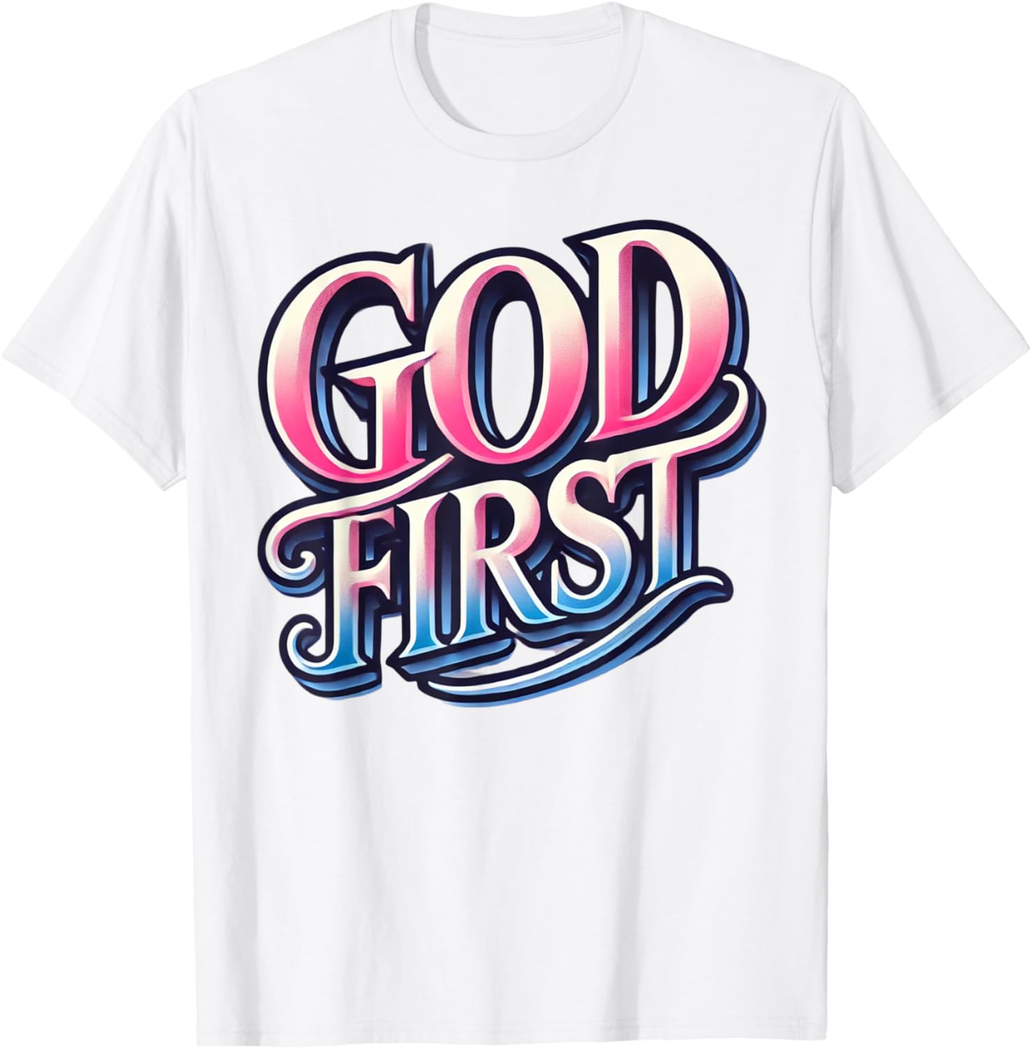 Funny Religious Family T-Shirt Unisex Modern Classic Fit Black Small - 6