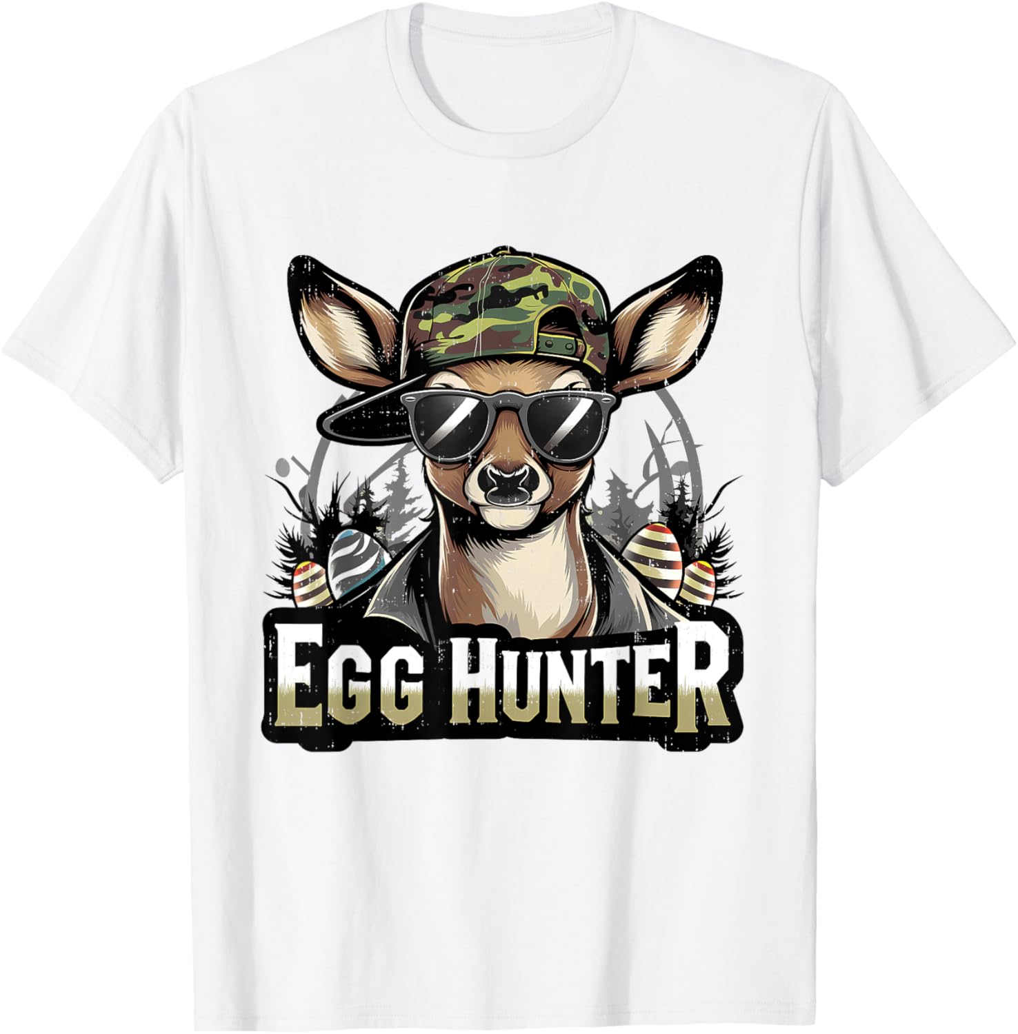 Funny Camo Easter Egg Hunter T-Shirt for Kids - Perfect for Boys and Girls - 7