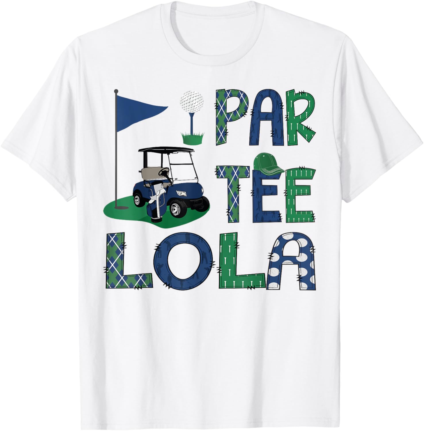 Par-Tee Lola Golf Lover Family Matching Birthday T-Shirt for Fun Celebrations - 4