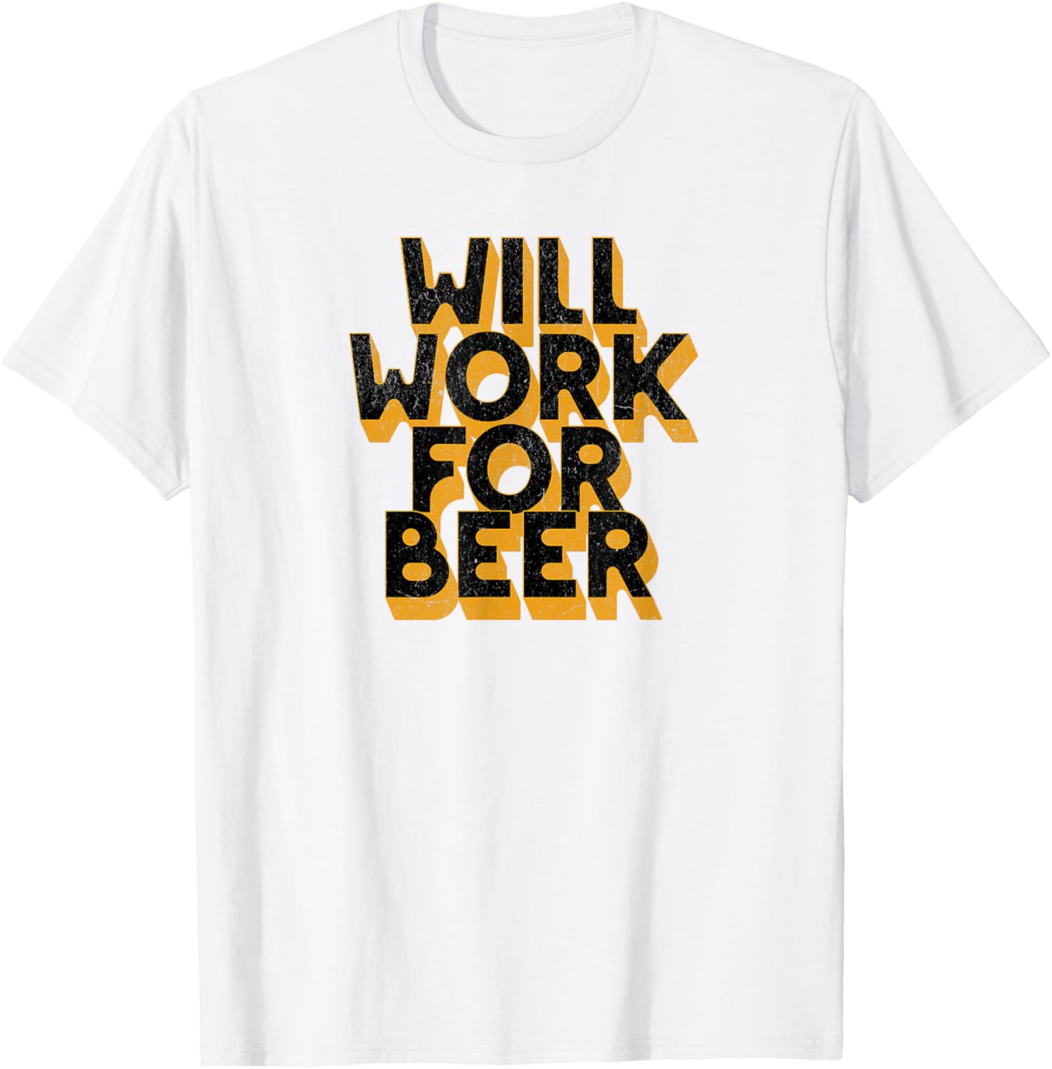 Will Work For Beer T-Shirt Funny Graphic Tee for Beer Lovers - 7