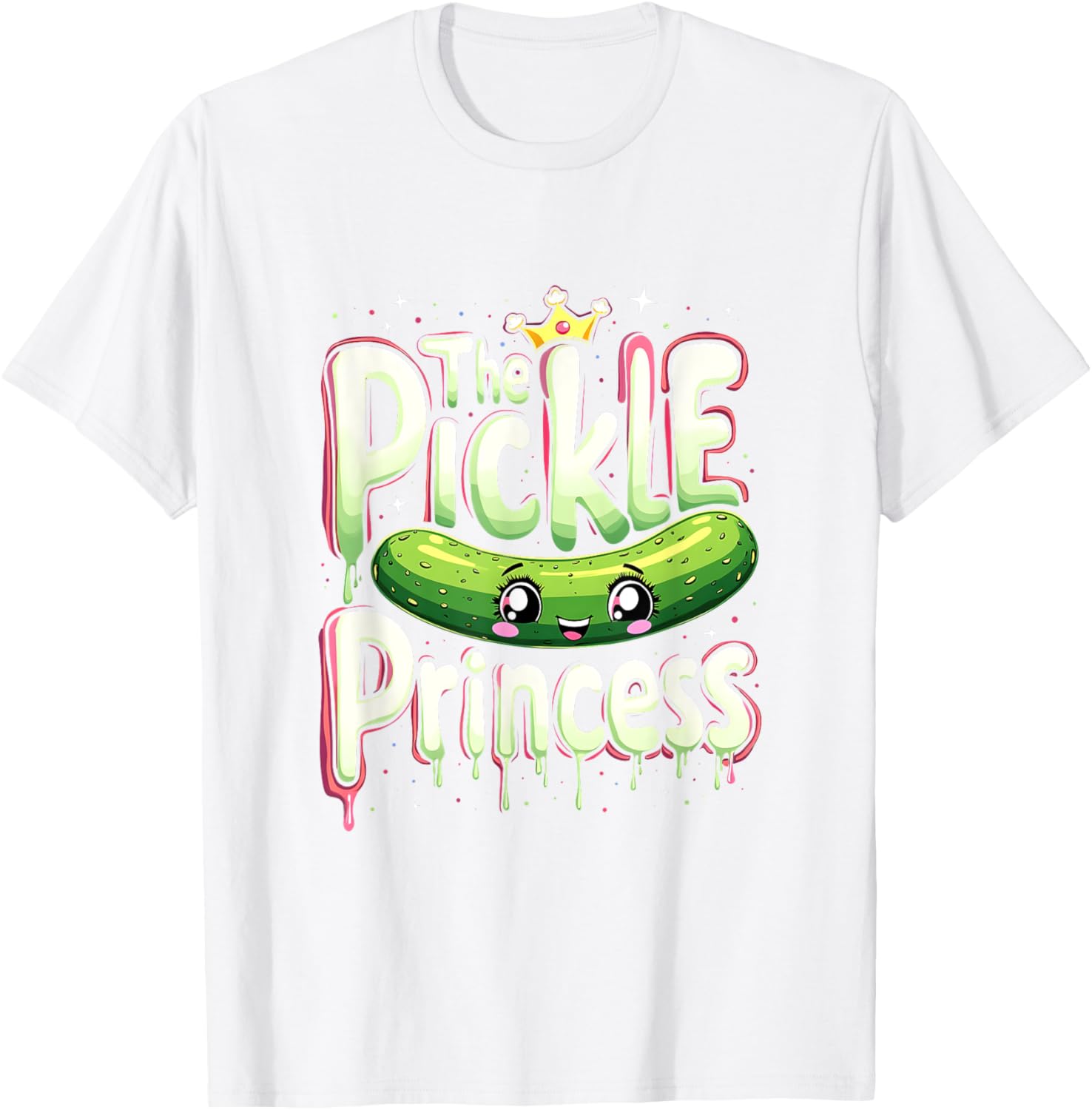 Cute Pickle Princess Ballet Fans T-Shirt for Pickle Lovers and Dancers - 12