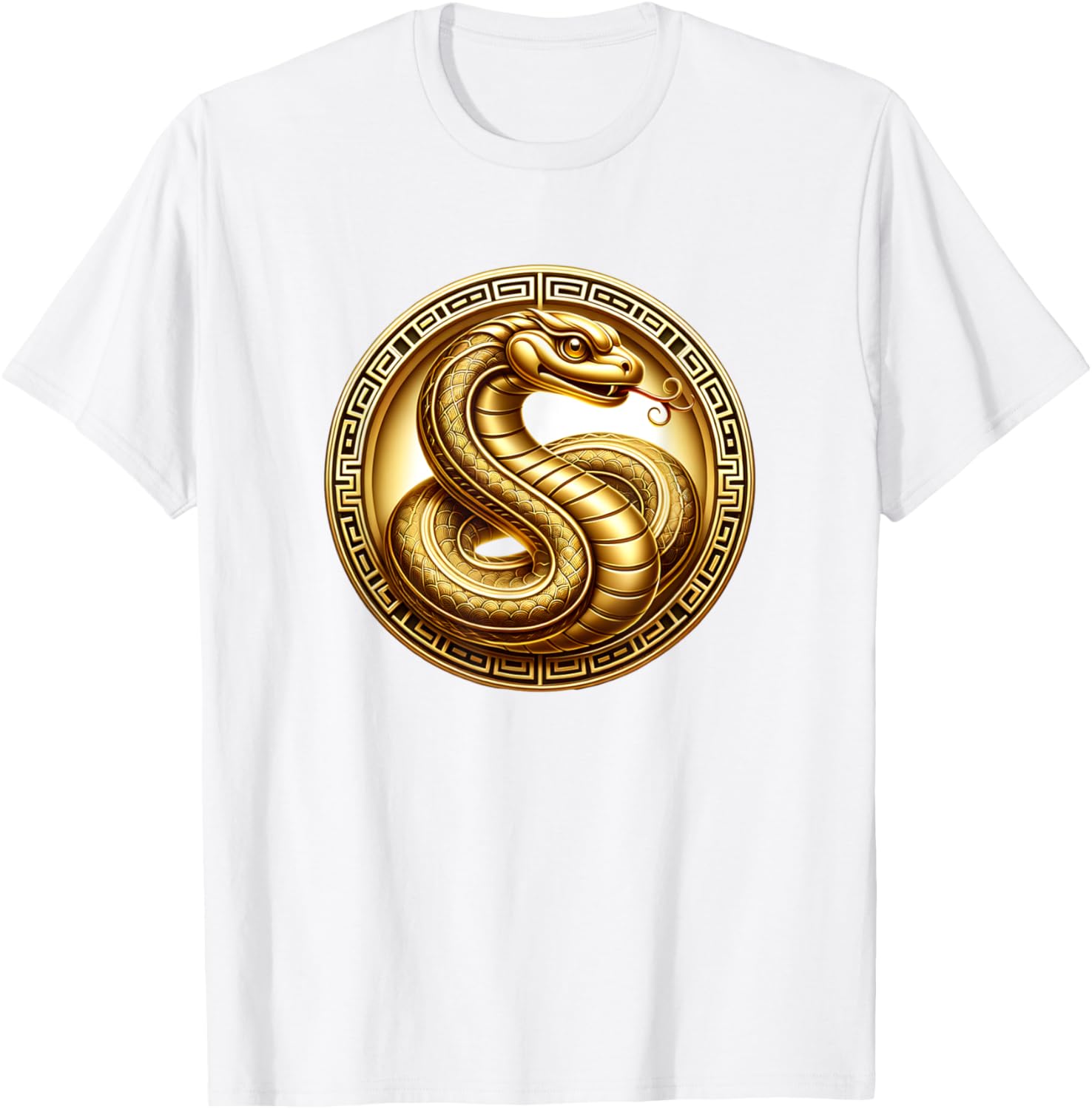 Gold Year of the Snake T-Shirt for Celebrating the Lunar New Year - 14