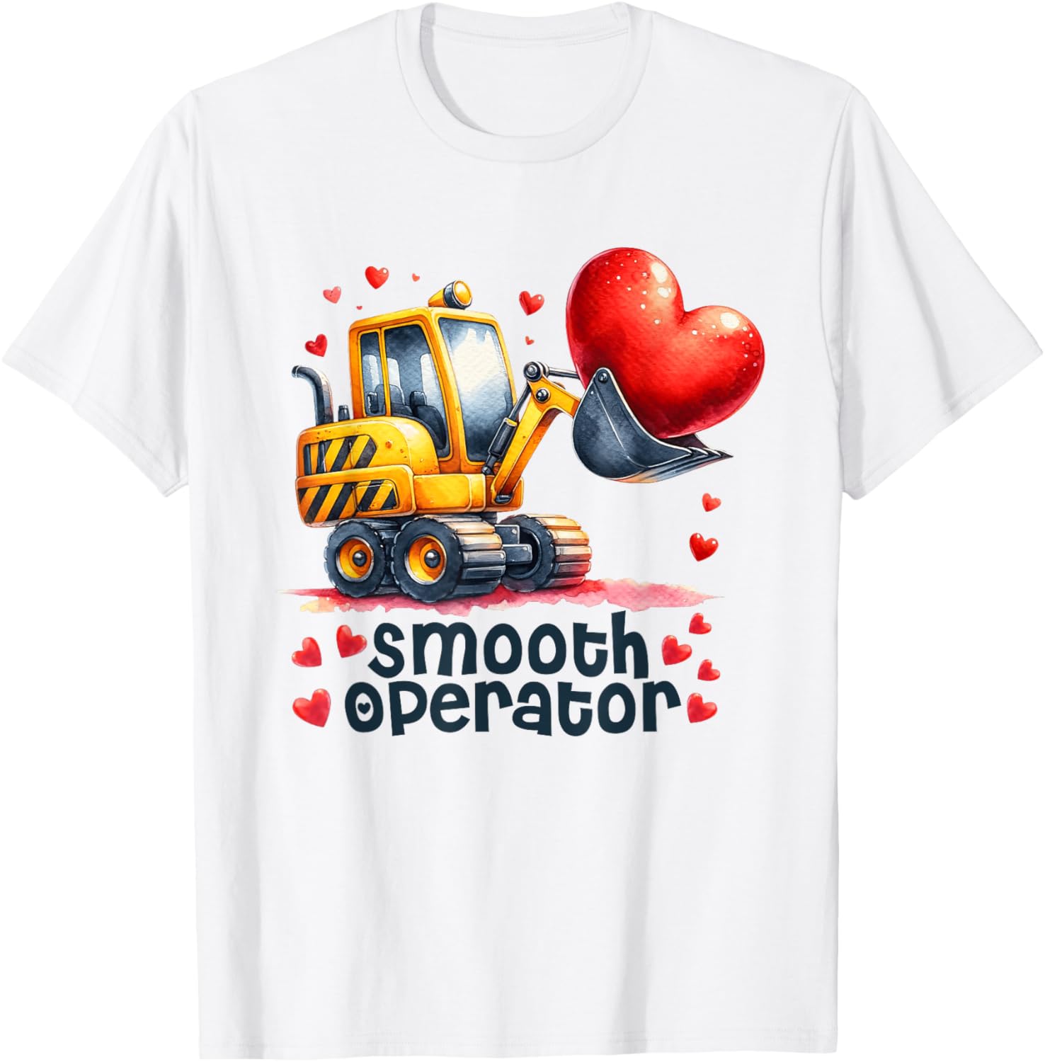 Smooth Operator Construction Valentine T-Shirt for Boys - Cute Gift Idea - 1