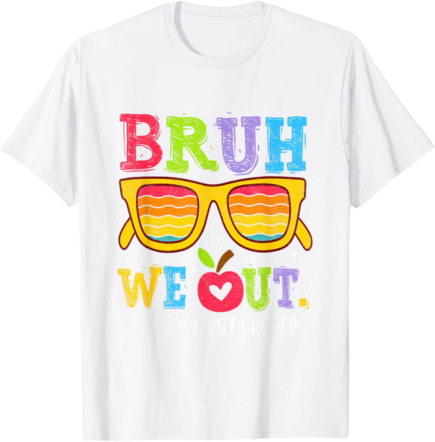 Bruh We Out First Graders Graduation T-Shirt Perfect for 1st Grade Celebrate - 5