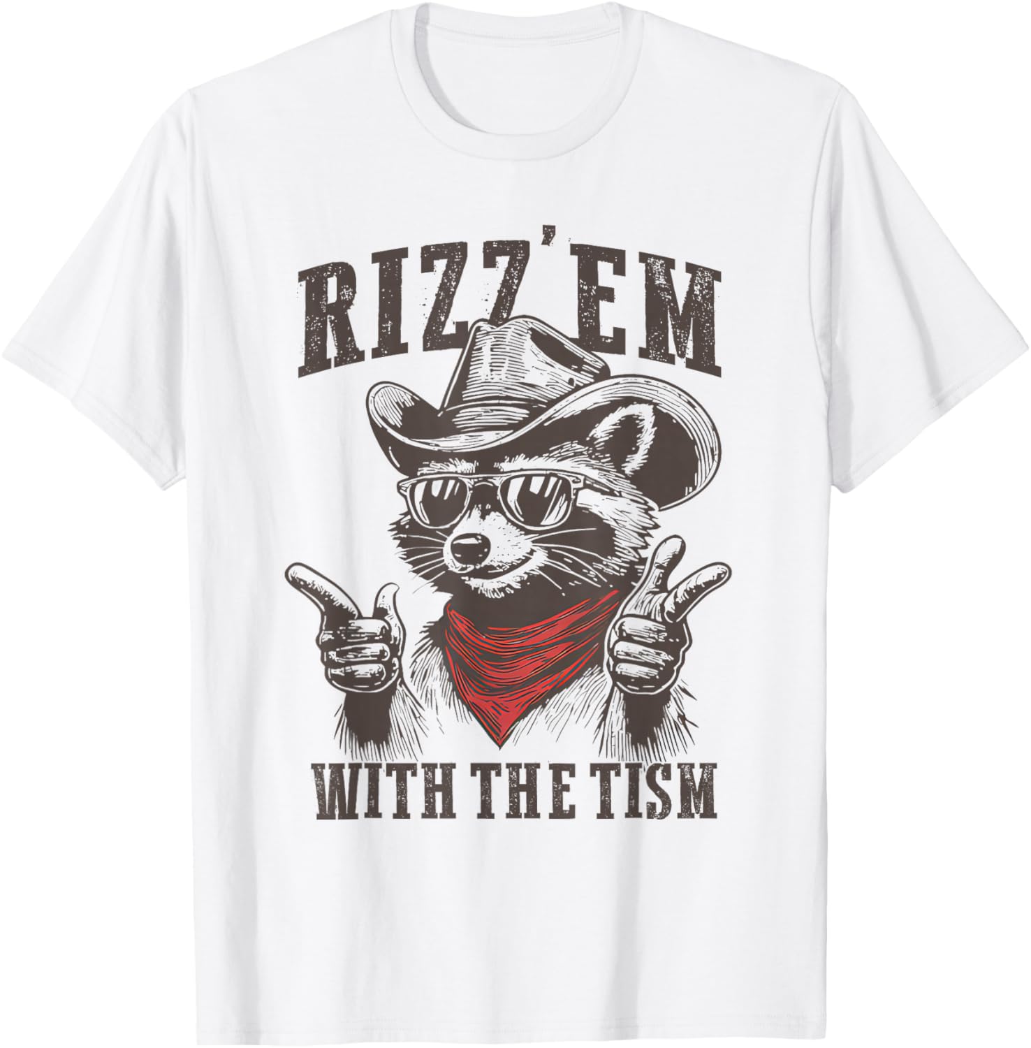 Funny Autism Raccoon T-Shirt with Meme Style Humor for All Ages - 15