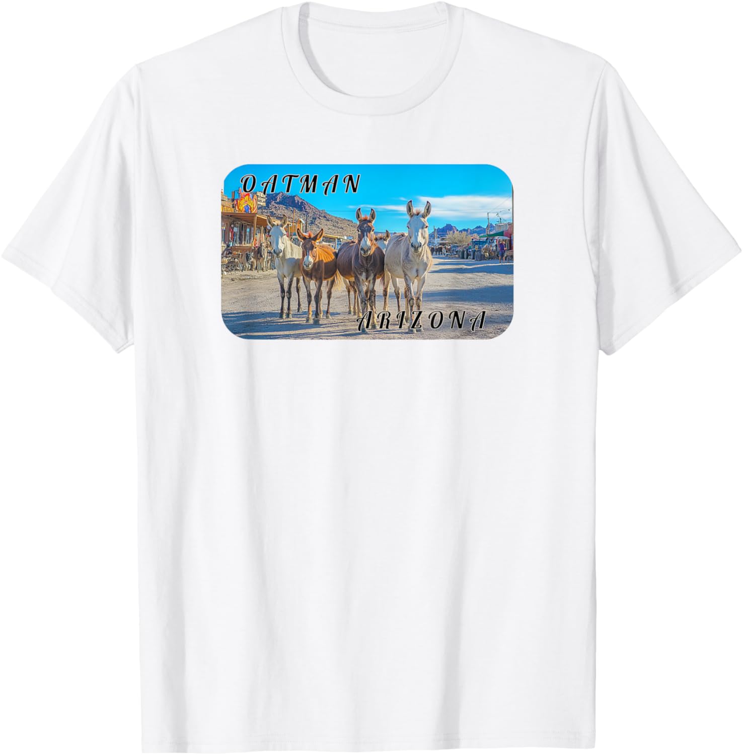 Oatman Arizona Burros T-Shirt for Animal Lovers and Adventure Seekers - 5