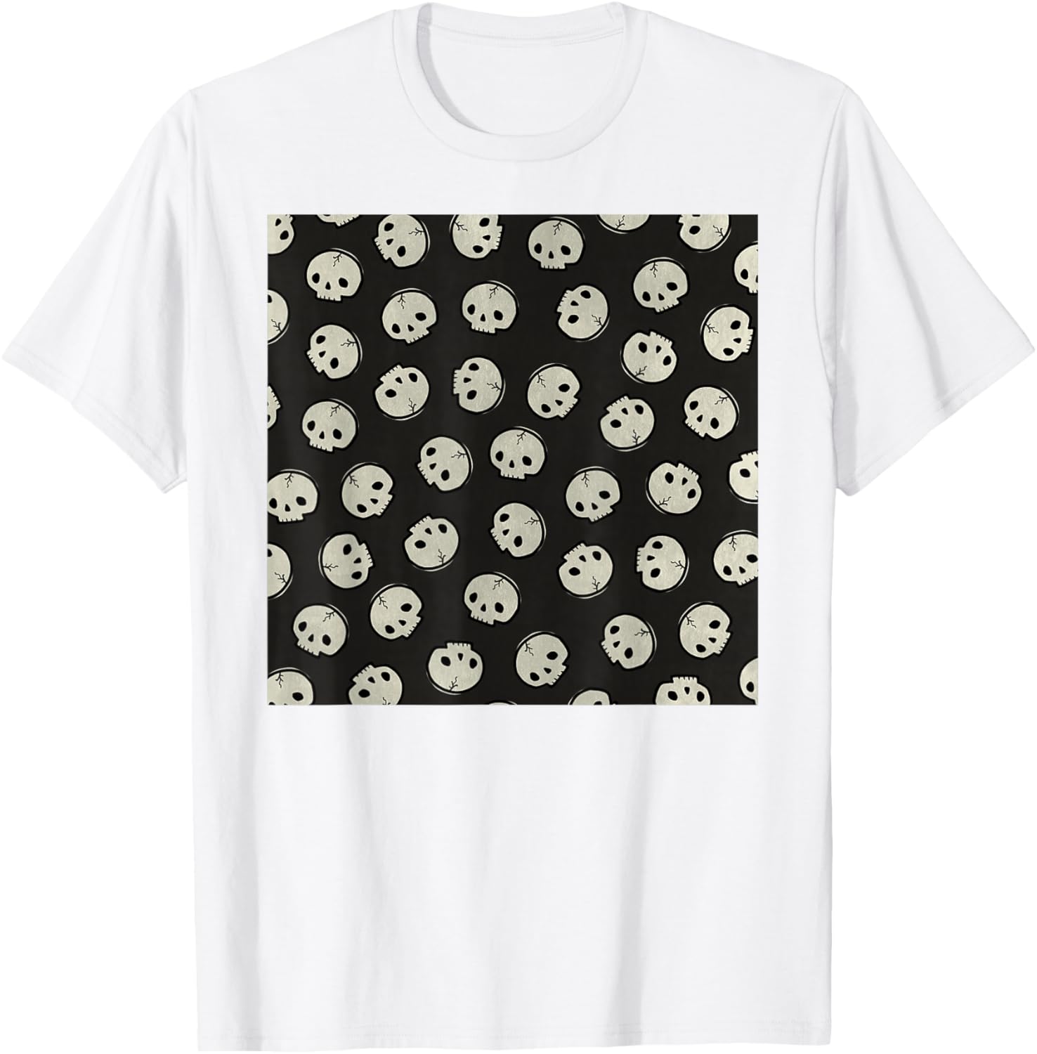Trendy Cecelia Hotzler Skull Pattern Graphic T-Shirt for Unique Style - 13