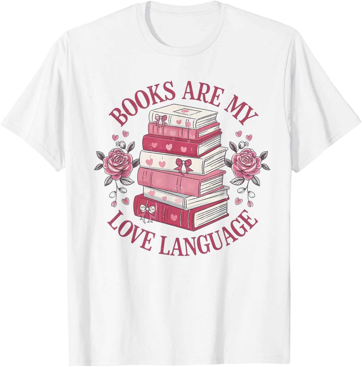 Books Are My Love Language T-Shirt for Reading Lovers and Librarians - 8