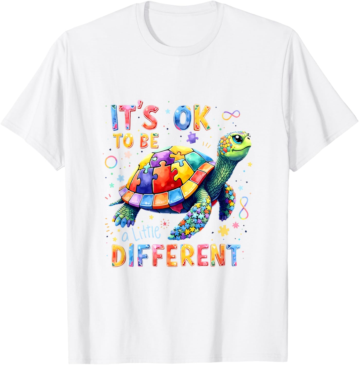 A Little Different Turtle Autism Awareness It's Ok To Be T-Shirt - 10