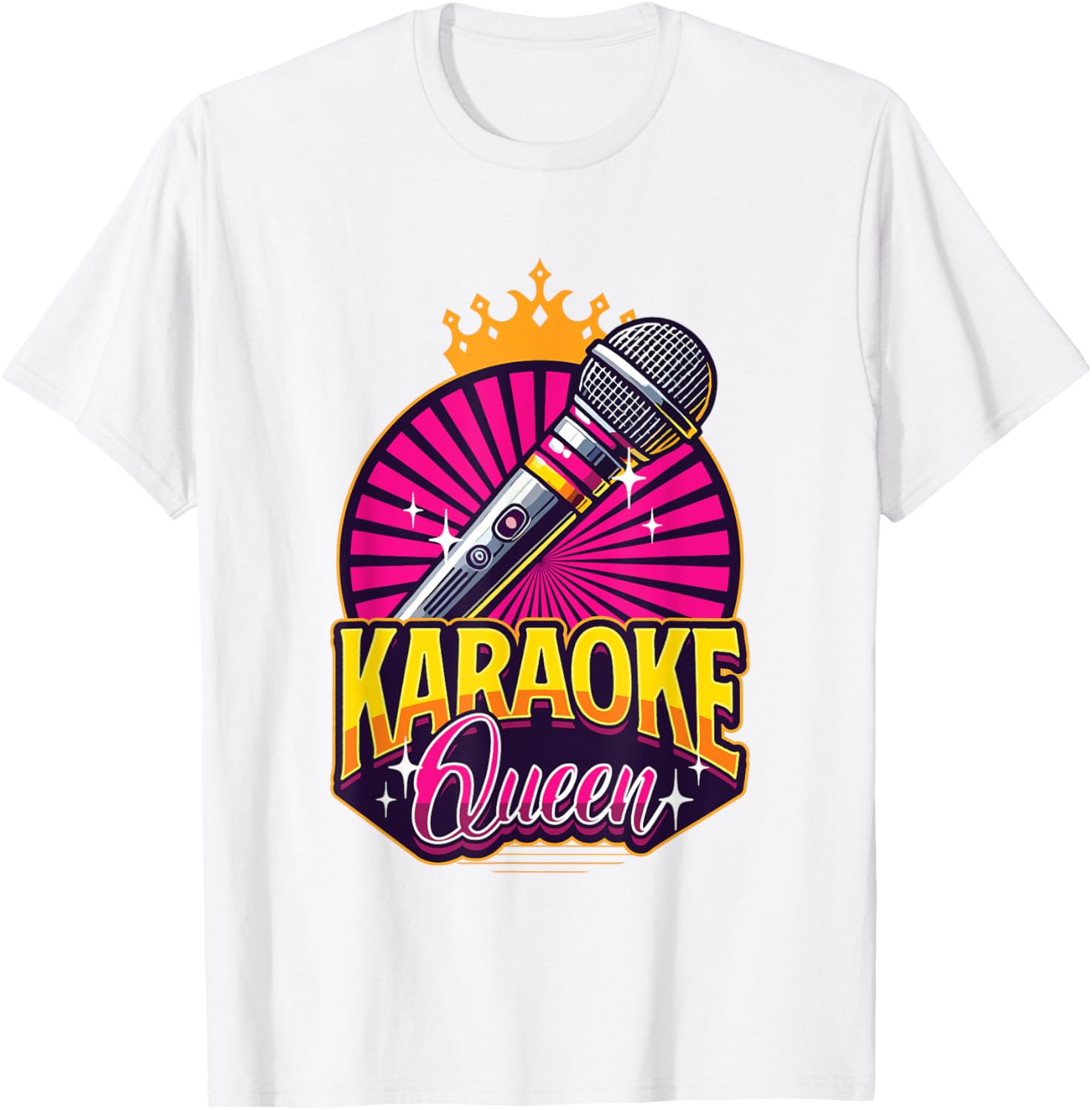 Karaoke Queen Microphone T-Shirt for Music Lovers and Singers - 14