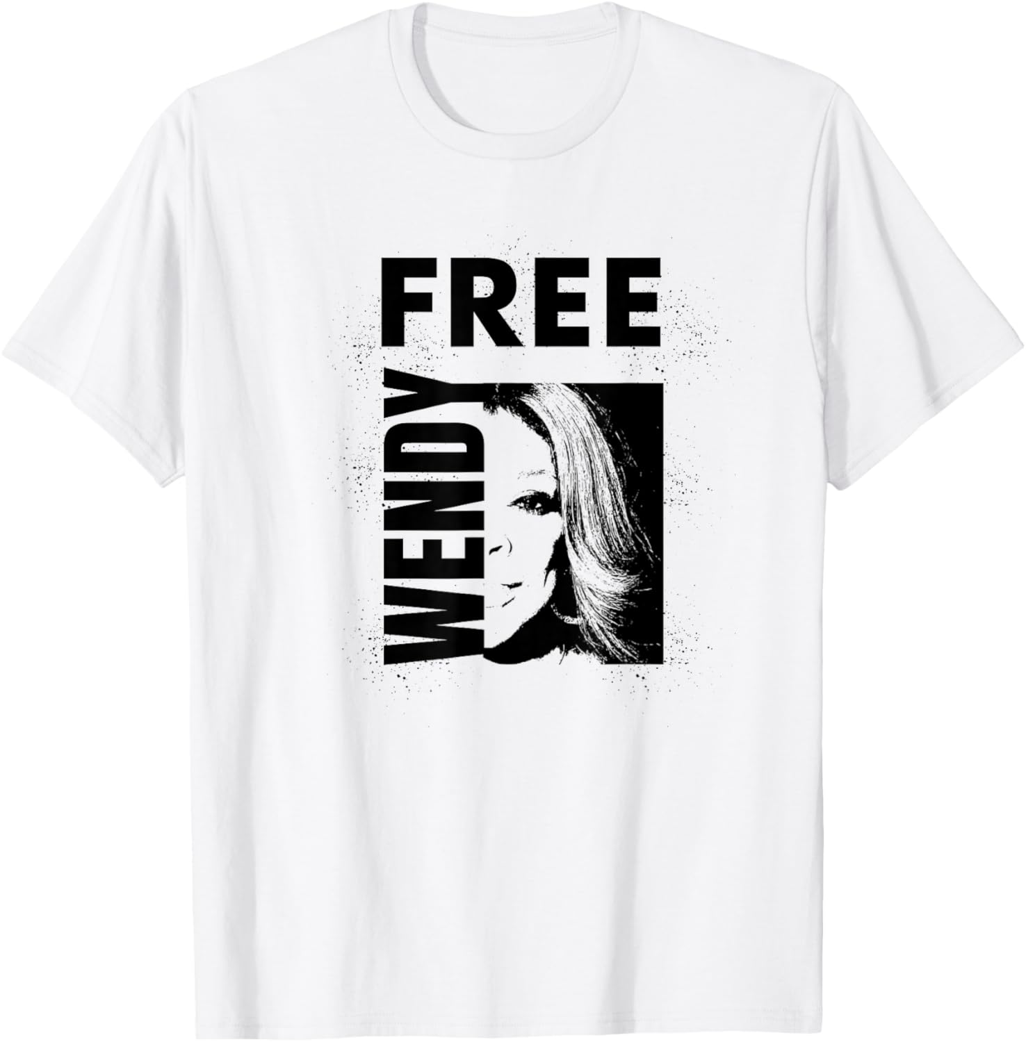 Free Wendy Outline Square Design T-Shirt for Trendy Casual Style - 11