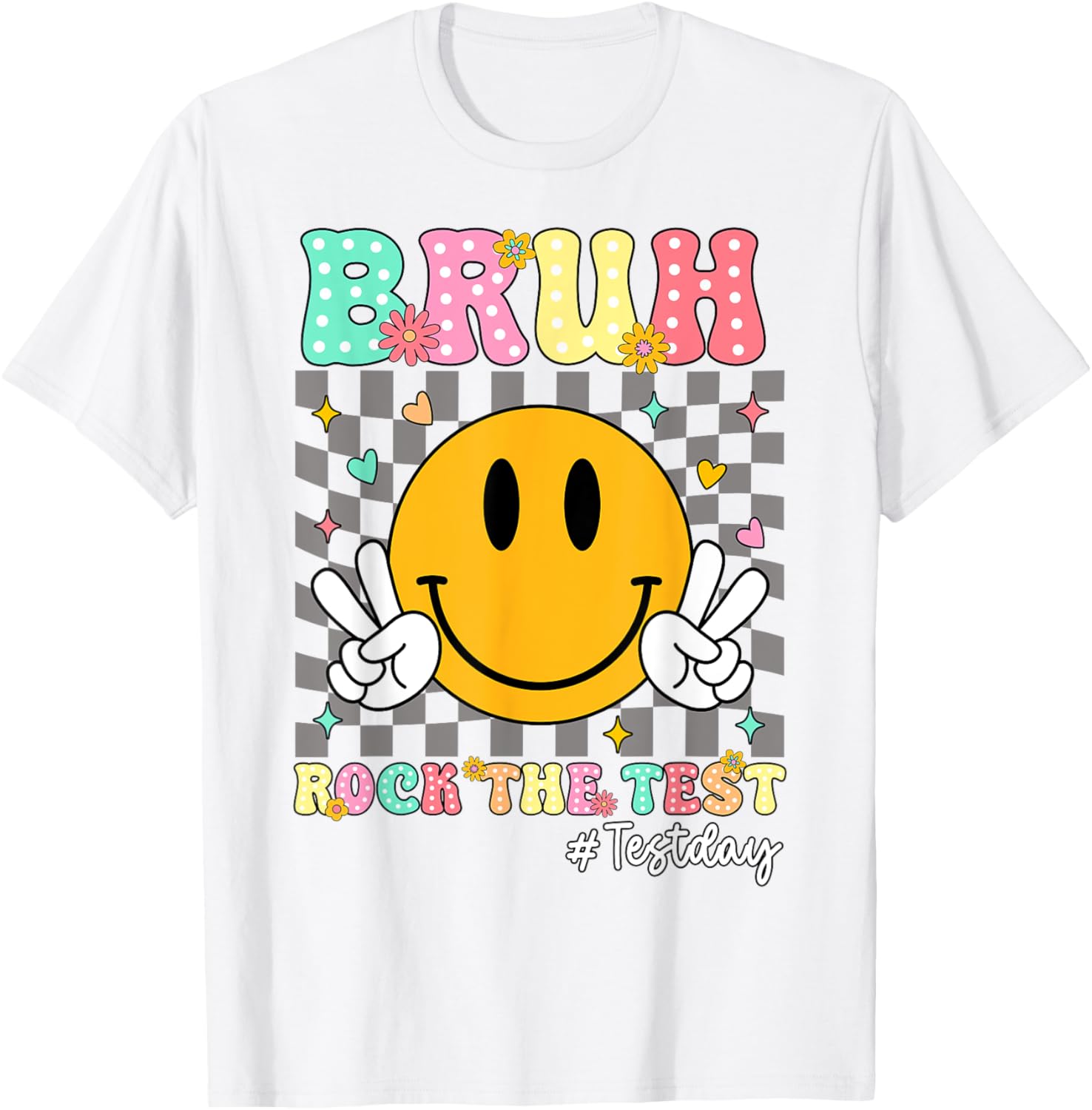 You Got This Test Day Smile Rock the Test Kids T-Shirt for Boys and Girls - 20