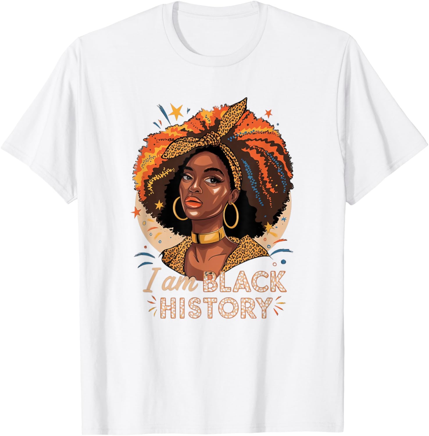 I'm Black History Afro Motif T-Shirt - Celebrate Heritage and Pride - 1