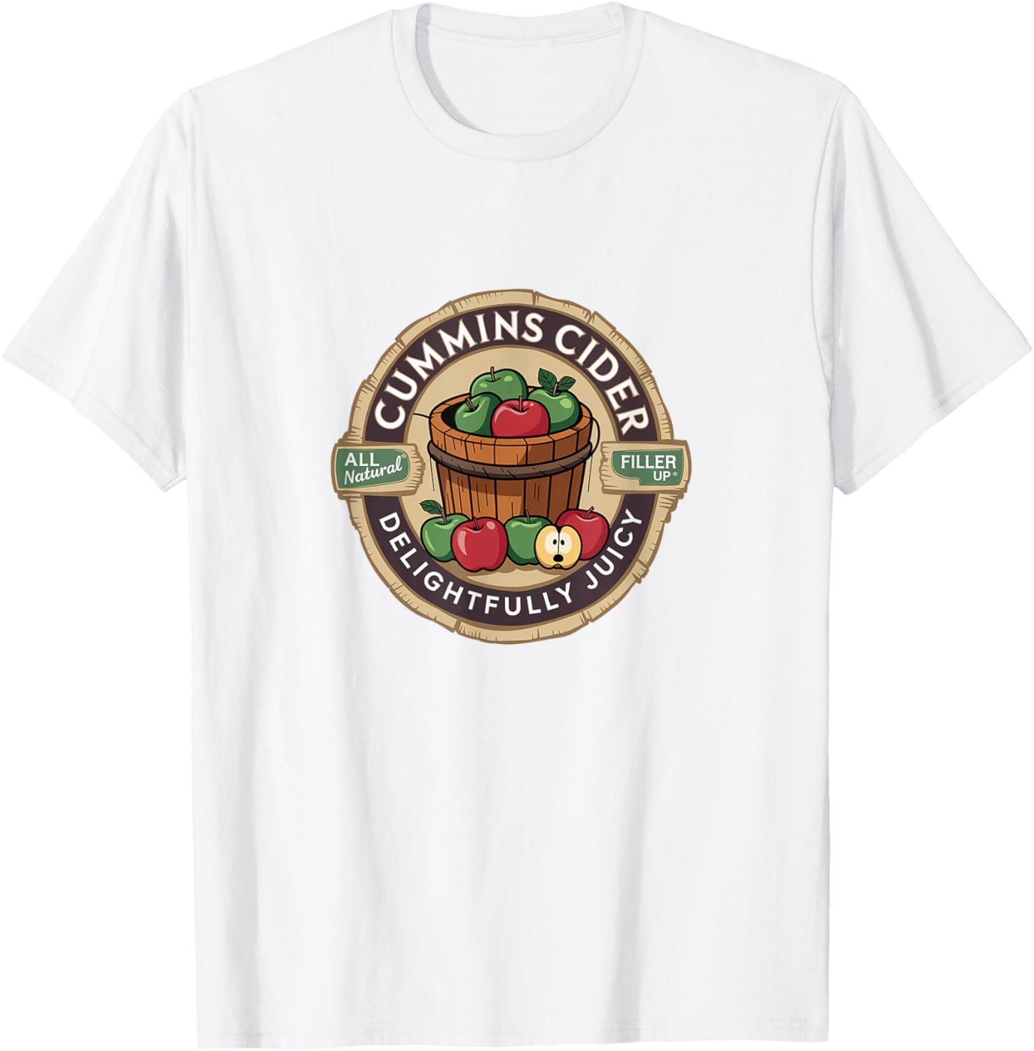 Vintage Cummins Cider Funny Meme T-Shirt for Fun and Casual Style - 2