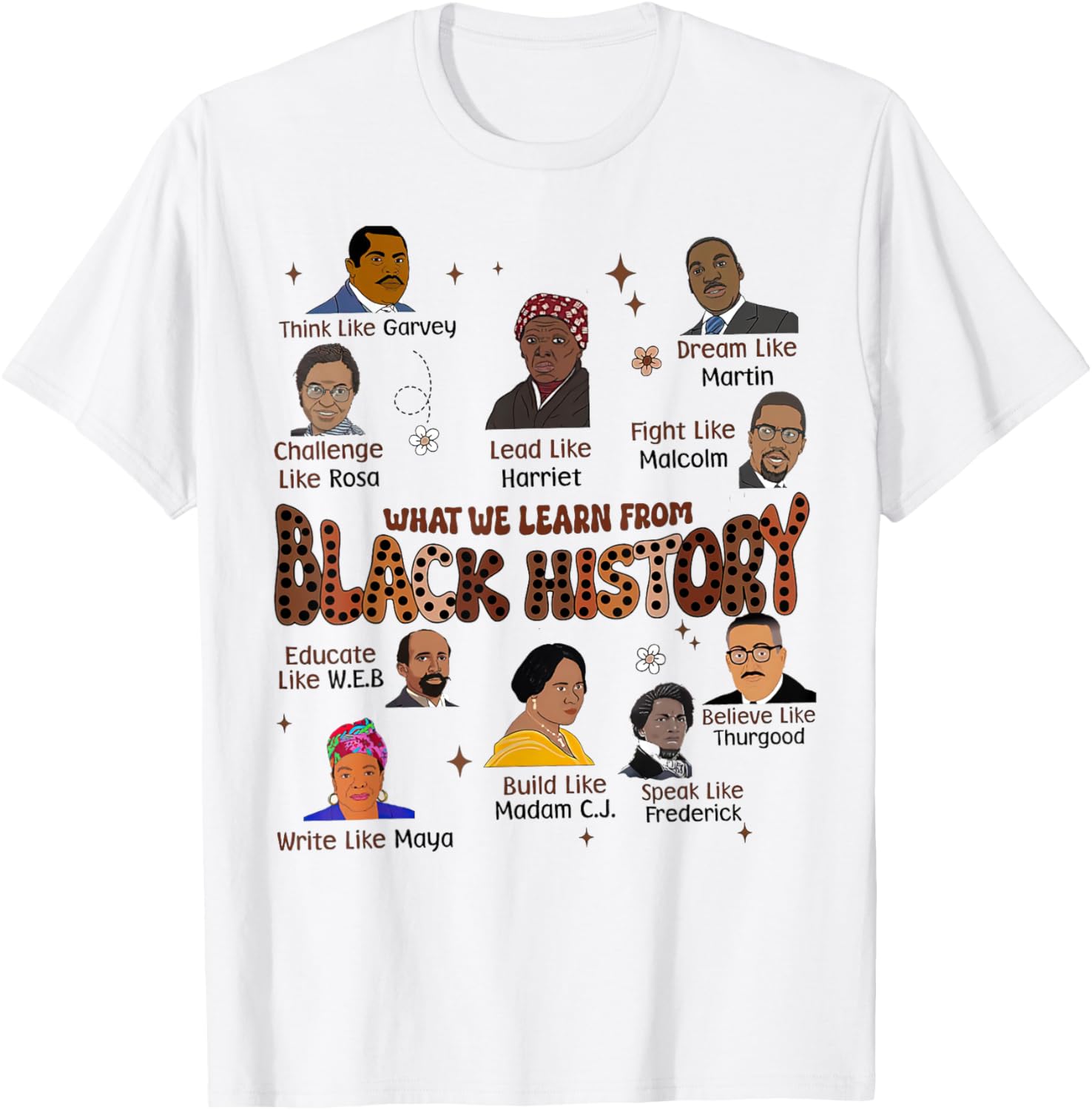 Celebrate Black History Month with Our Inspiring People Version T-Shirt - 5